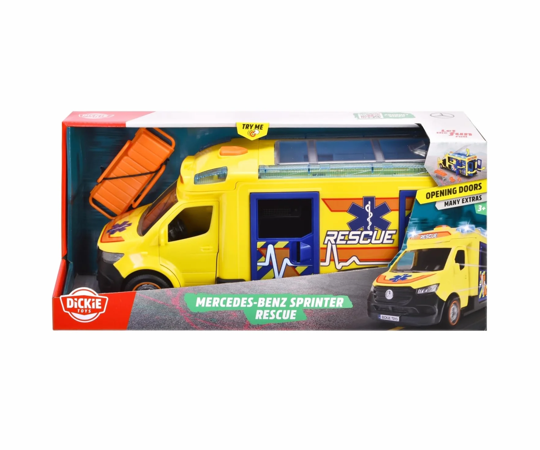 Dickie Toys - Sprinter DE Ambulancia DE Fuego Y Rescate