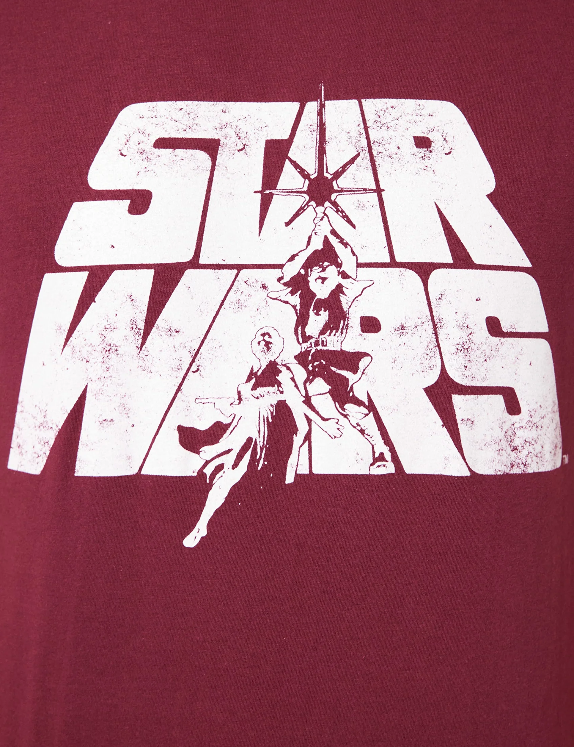 Star Wars Retro Logo Camiseta Hombre