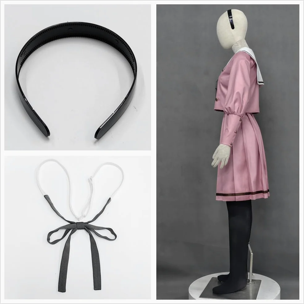 Disfraz de anime para mujer, color rosa