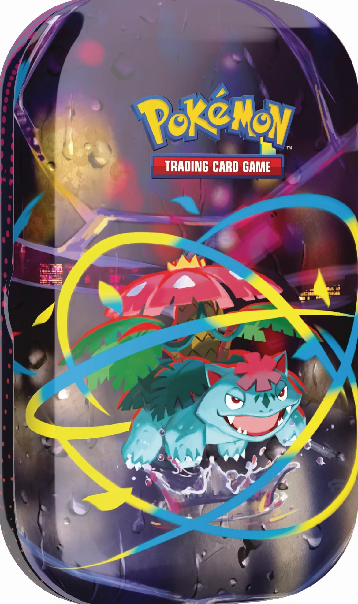 Pokémon: Minilata Megahéroes de Mega-Venusaur de JCC Pokémon (1 Pegatina, 1 Tarjeta ilustrada y 2 Sobres de Mejora)
