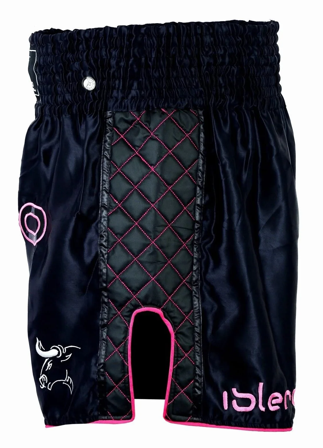 Islero Pantalones Cortos de Muay Thai para Mujer Rosa