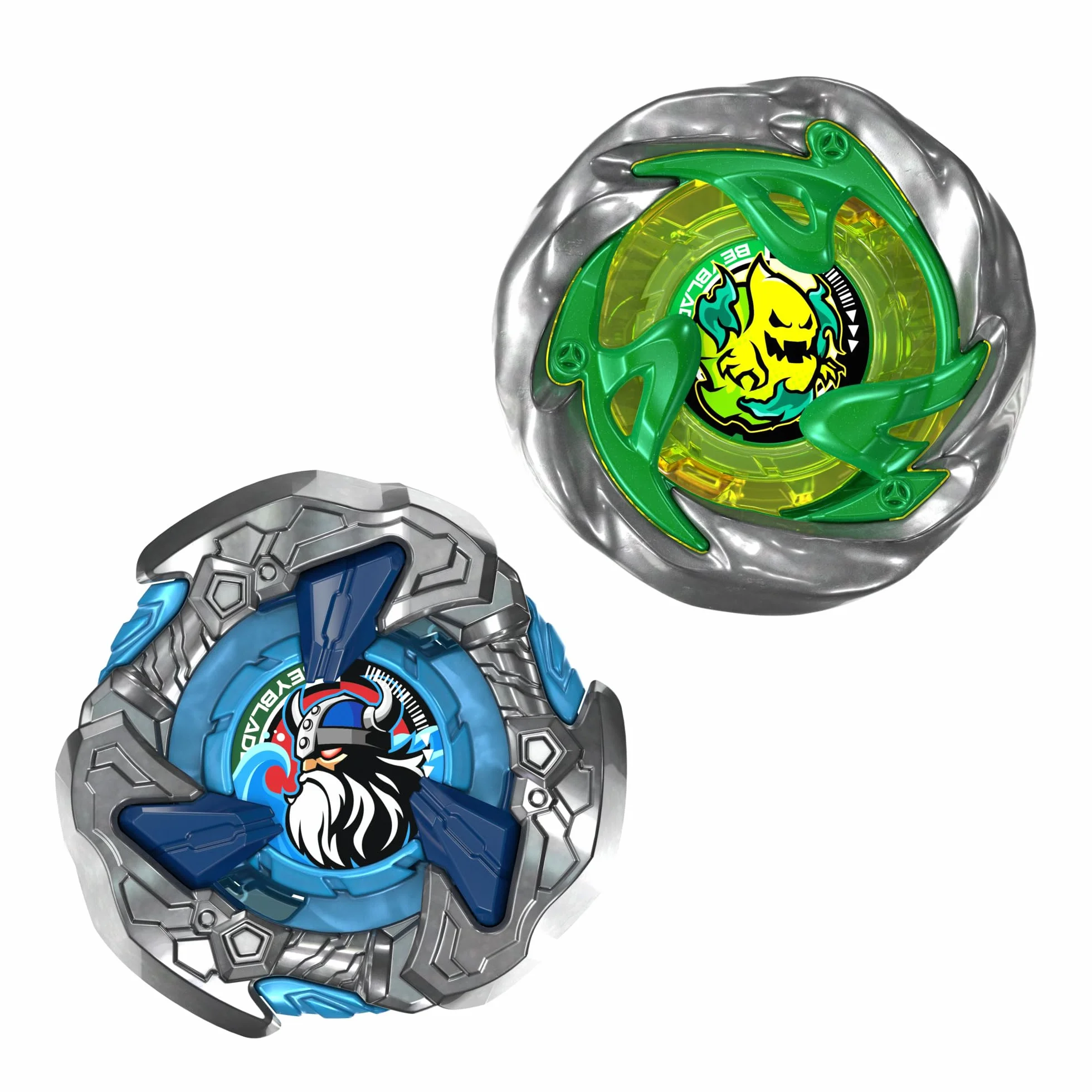 Beyblade X, Circle Ghost 4-60LR UX y Hack Viking 4-55O UX, Pack Doble Takara Tomy con 2 Tops de rotación Derecha, Juego de Tops de Batalla, A Partir de 8 años