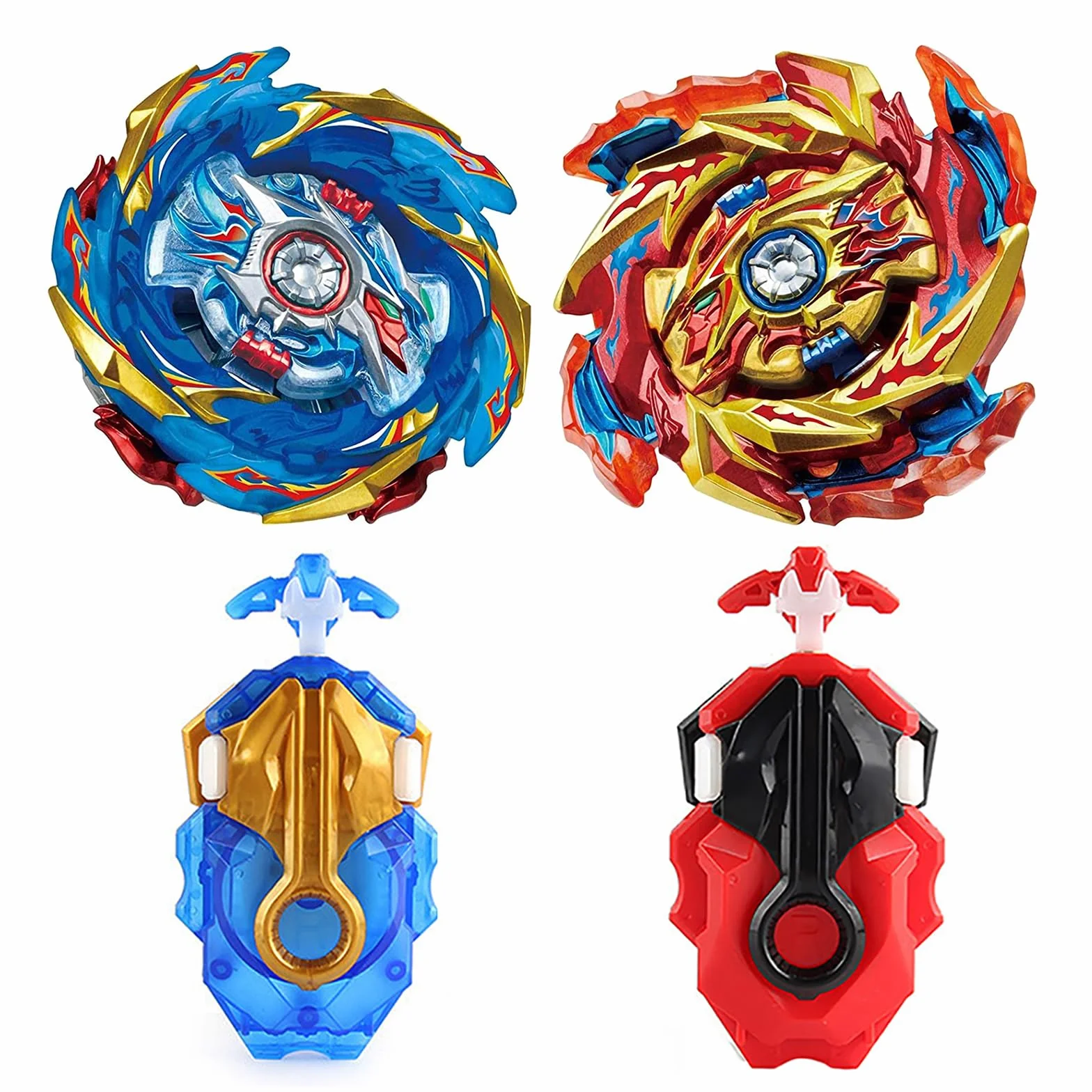 Peonzas de Batalla Gyros Set, 4D Battle Gyros Model Speed Gyros con, Juguetes clásicos Regalo para,(B-174-1+B-174-2)