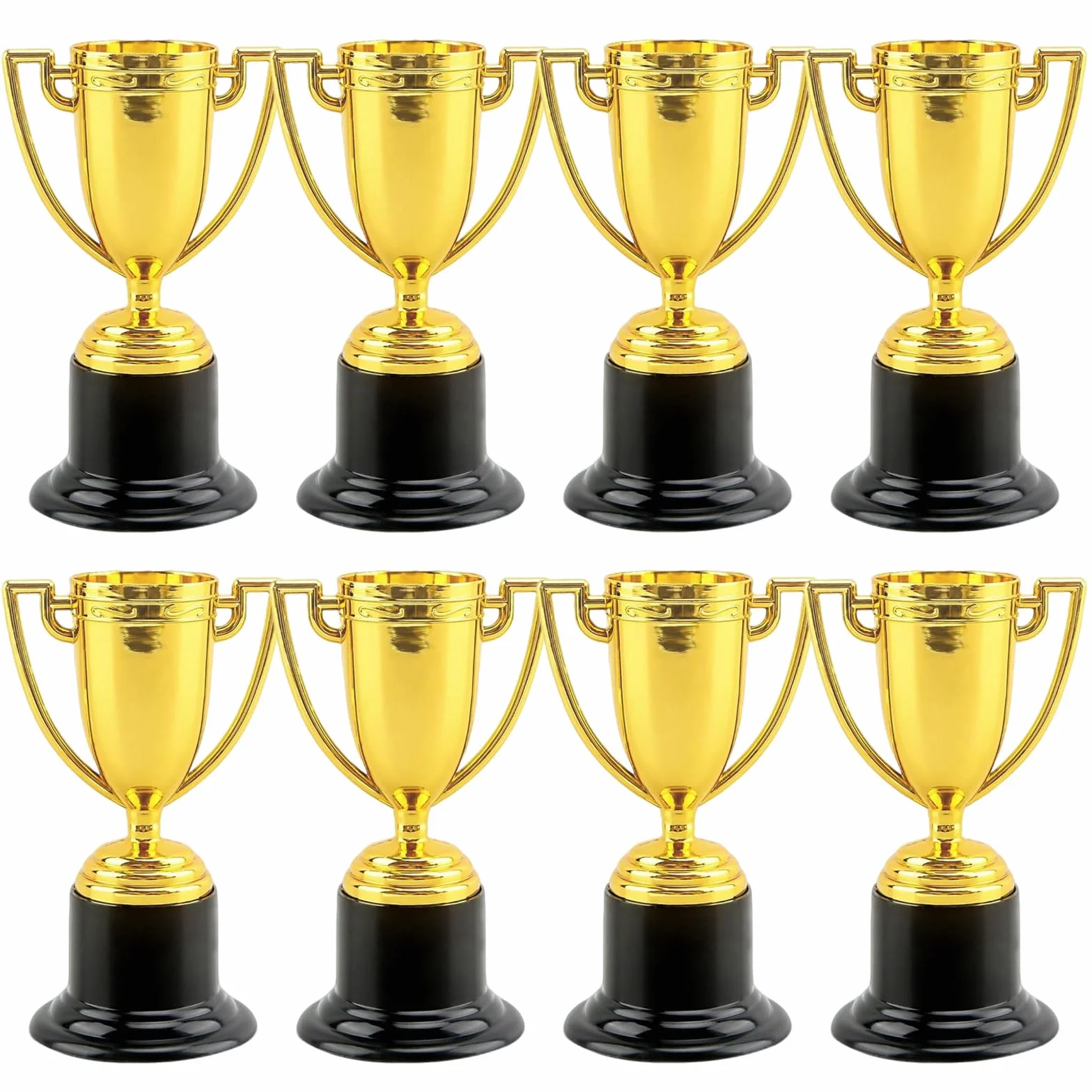 Trofeos de Fútbol Personalizados 8 Piezas Copa Mini Oro Plástico Premios para Torneos Deportivos