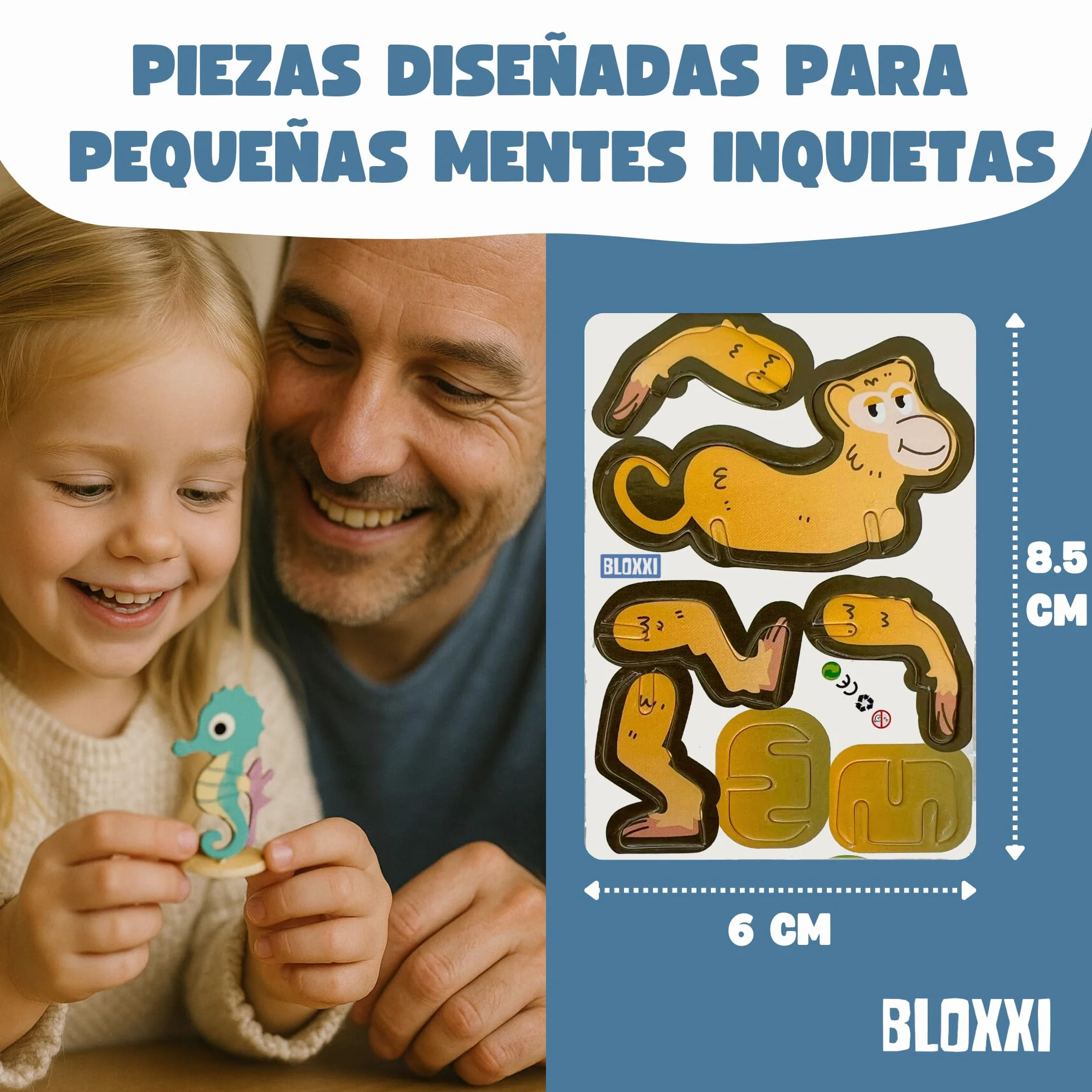 Puzzles 3D para Niños Set 25 Animales Actividad Educativa Creativa Regalos Fiestas Cumpleaños