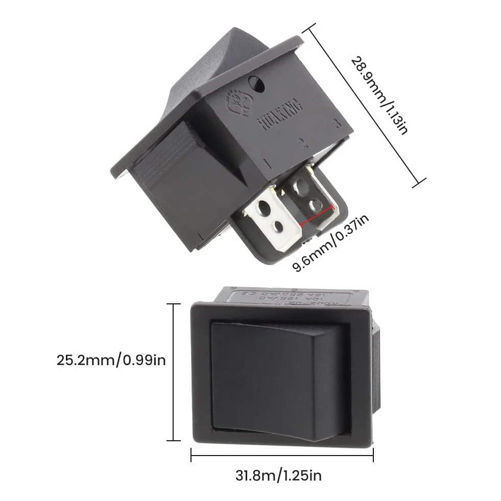 Interruptor de pie basculante para coches eléctricos para niños, control de reinicio del pedal del acelerador compatible con modelos de coche de 6 V y 12 V, pieza de repuesto de enchufe de 2