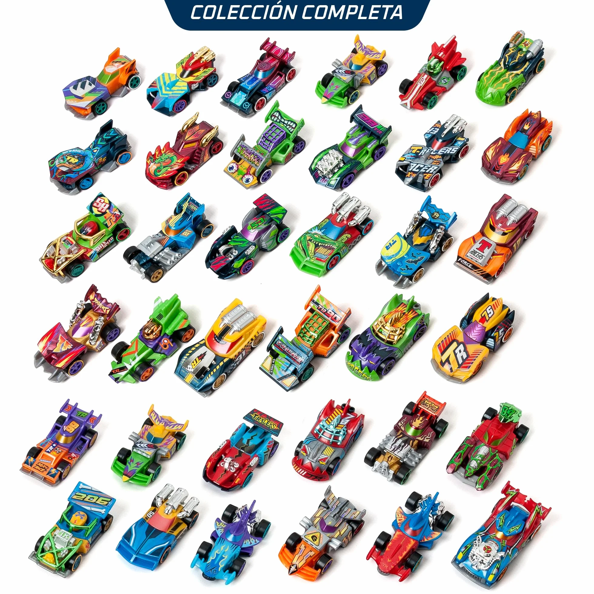 T-Racers Mix ´N Race 3 Pack – Pack de 3 Coches coleccionables. Coches Desmontables por Dos Partes y con Piezas Intercambiables. Pack 11/12