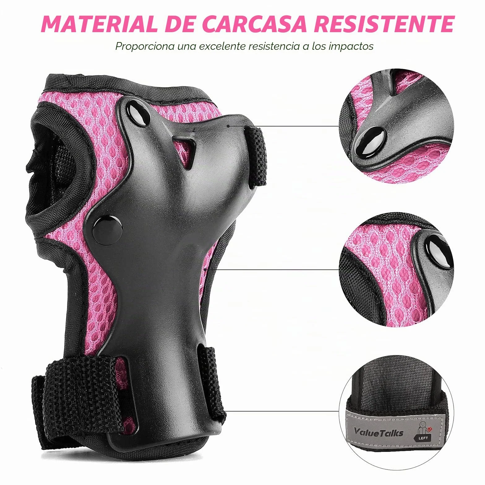 Rodilleras y Coderas para Patines en Linea, Ciclismo para Niña y Niño