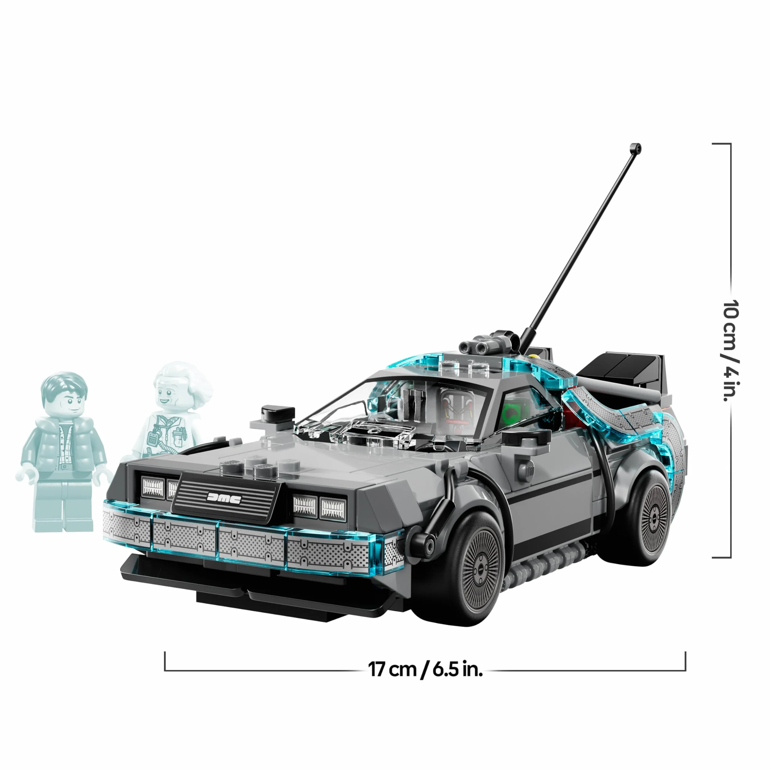 LEGO Speed Champions Máquina del Tiempo de Regreso al Futuro - Maqueta de Coche de Juguete con Minifiguras de Marty McFly y Doc Brown - Regalo para Niños y Niñas de 9+ Años y Fans de la Película 77256