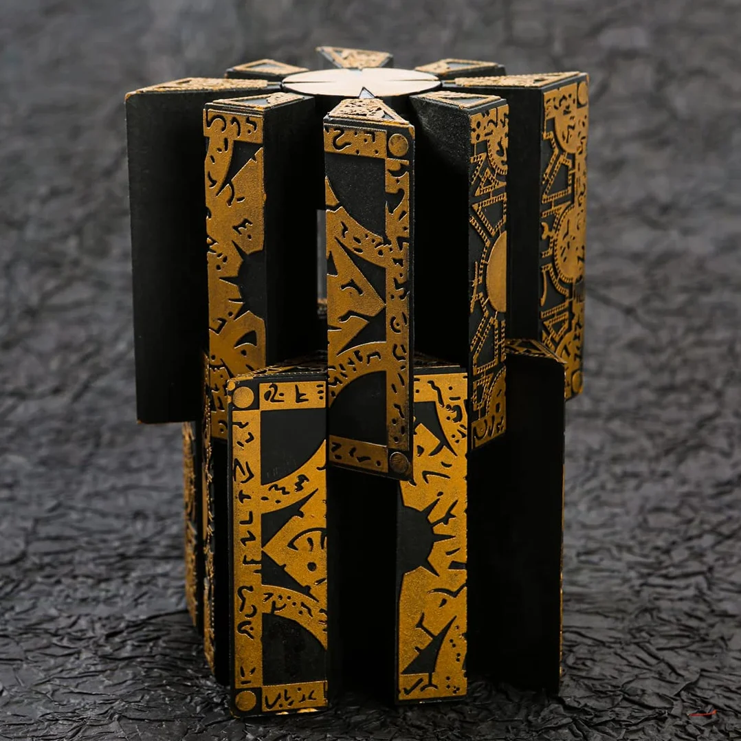 Hellraiser Puzzle Box, Caja De Rompecabezas Desmontable Y Giratoria Deformable, Adecuado para Niños Y Adultos Caja De Rompecabezas De Película De Novedad De Miedo