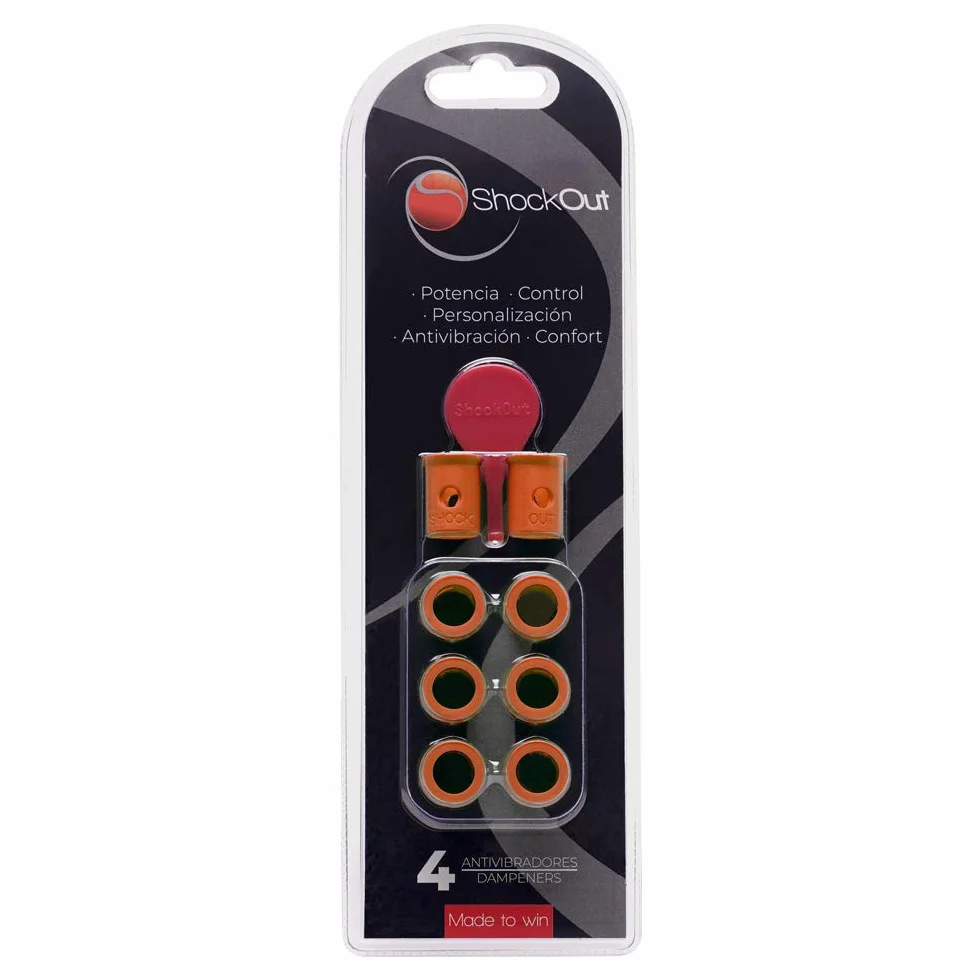 ShockOut Antivibrador de Padel Naranja, Dampener para Palas