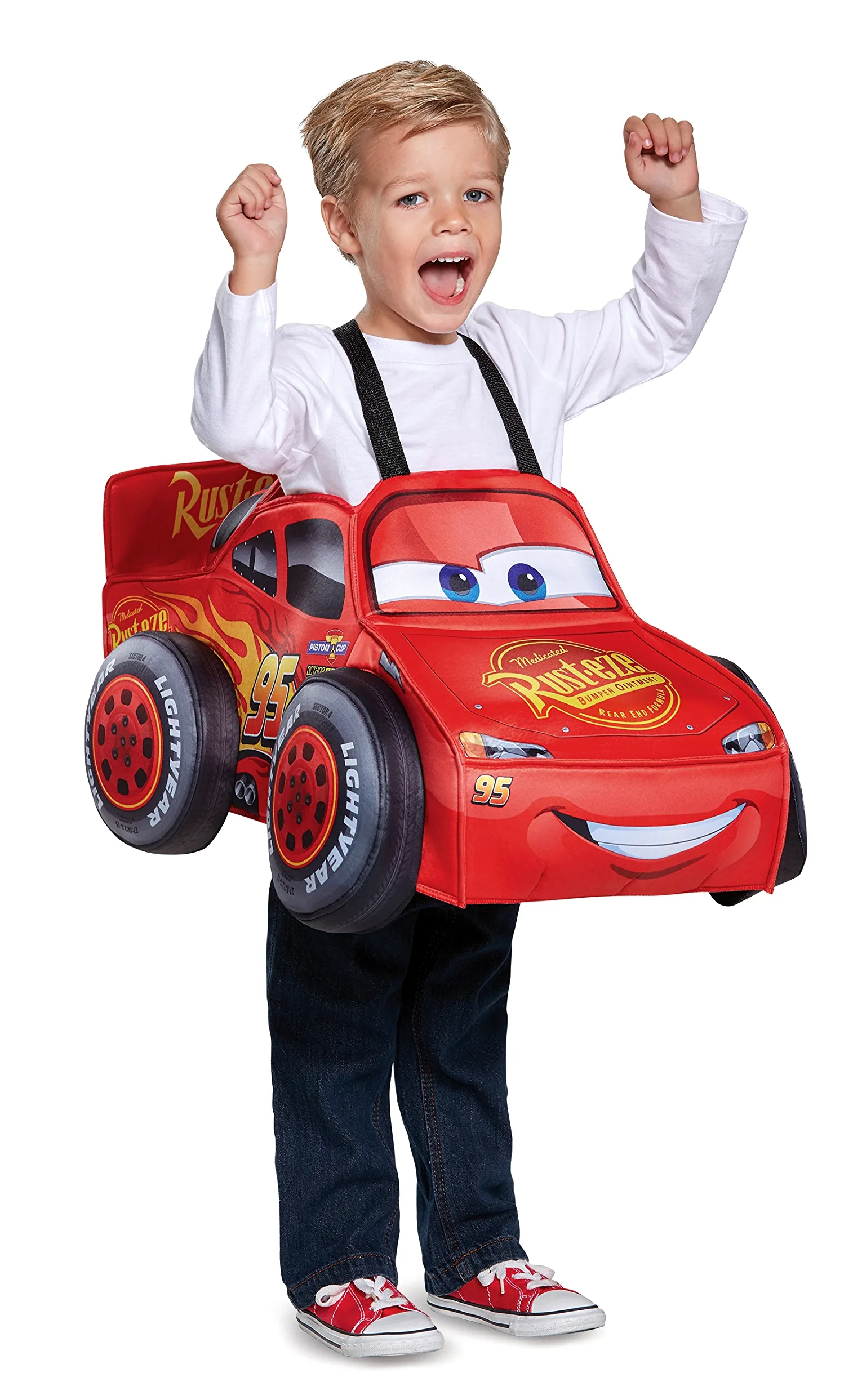 Cars 3 Lightning Mcqueen 3D Toddler Costume, One Size (Up To Size 6)