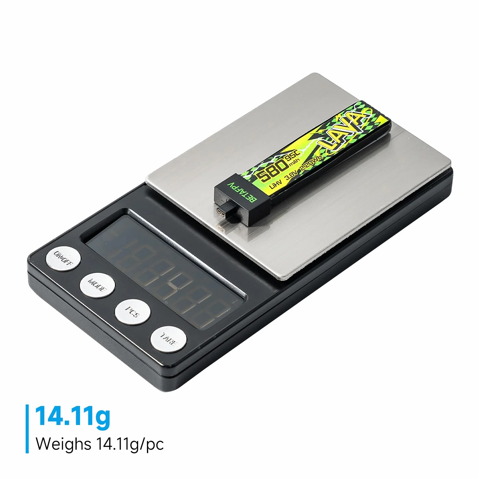 BETAFPV 4pcs Lava II 1S 580mAh Battery 3.8V 95C LiHV Battery with BT2.0 Connector Compatible with 1-2S Tiny Whoop Drone Quadcopter Like Air75, Meteor75 Pro, Cetus Pro, Cetus X Brushless Drones
