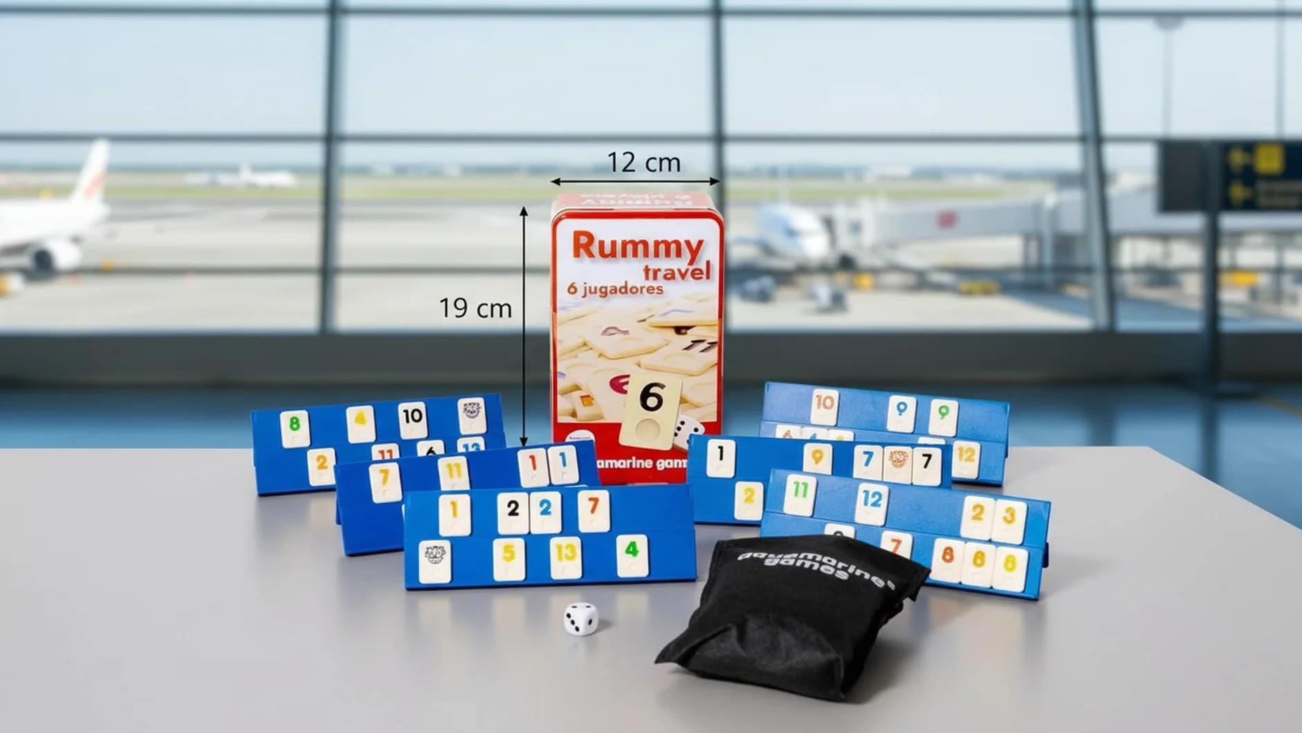 Aquamarine Games Rummy Travel 6 Jugadores Multicolor DO004 7-9 Años