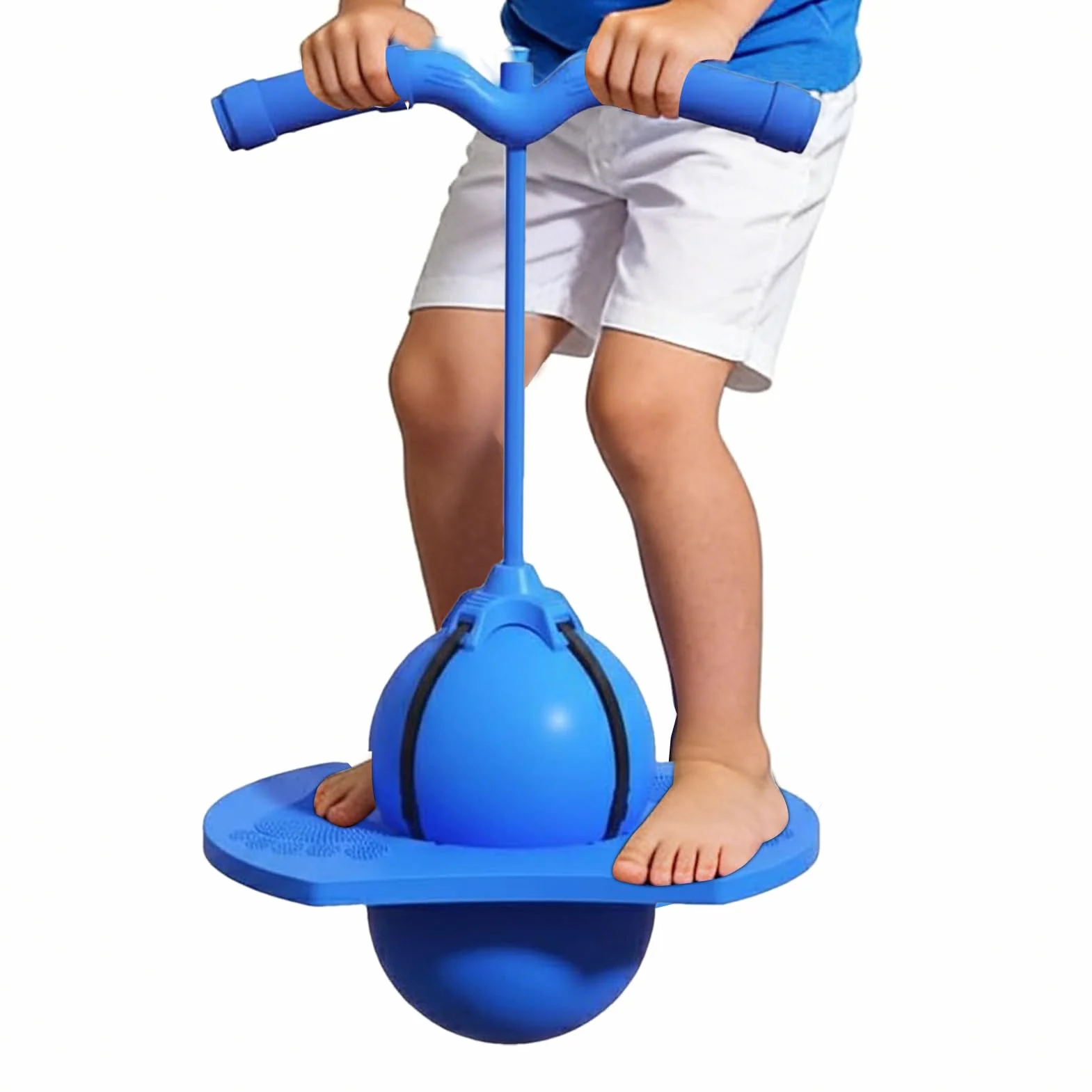 Pelota de salto con mango – Juguete con bomba de aire, para niñas, adultos para entrenamiento de saltar y equilibrio, para interior y exterior