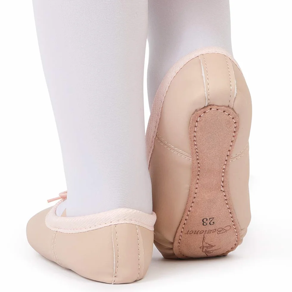 Zapatillas de Danza Cuero Ballet y Gimnasia para Niña y Mujer
