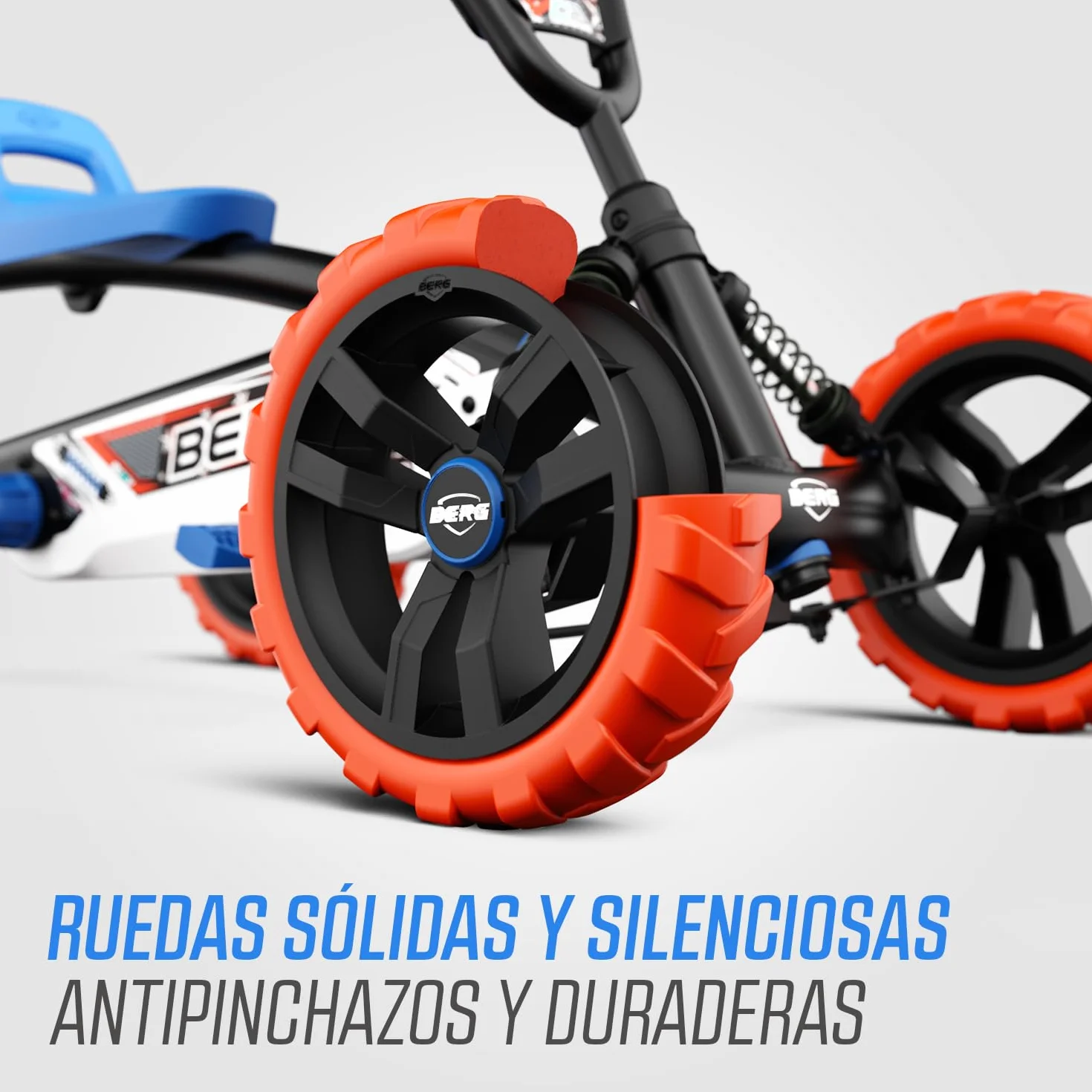 BERG Kart a Pedales Buzzy Nitro | 2-5 años, cuadro resistente, asiento regulable, volante regulable