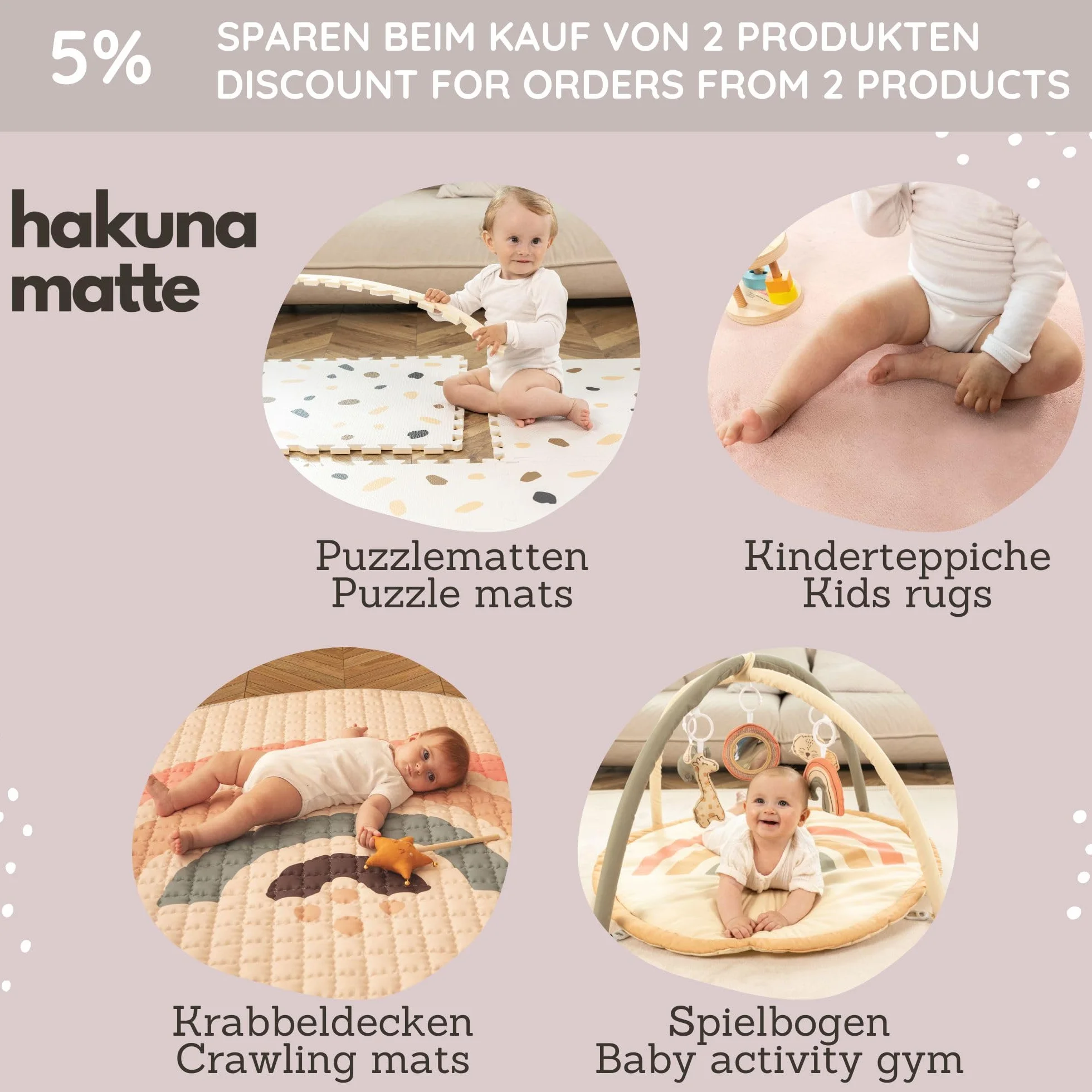 Hakuna Matte Alfombra Puzzle Infantil para Niños | 12 Piezas Espuma EVA con Tema de Granja | 20% + Gruesa y Suave para Gatear y Aprender |100% Segura, No Toxica, sin Olor