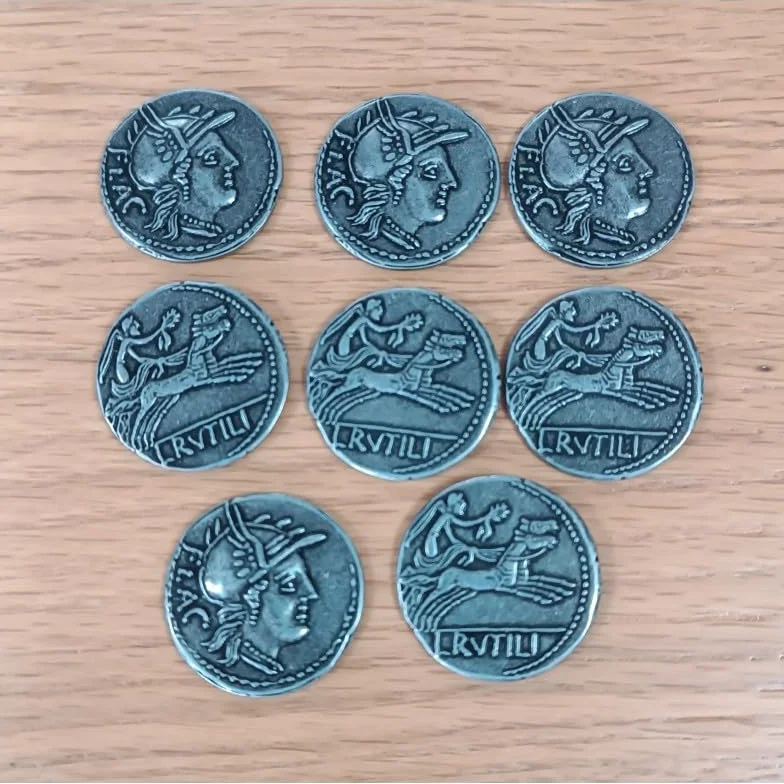 Draco Ideas 8 Monedas de Metal - Roma