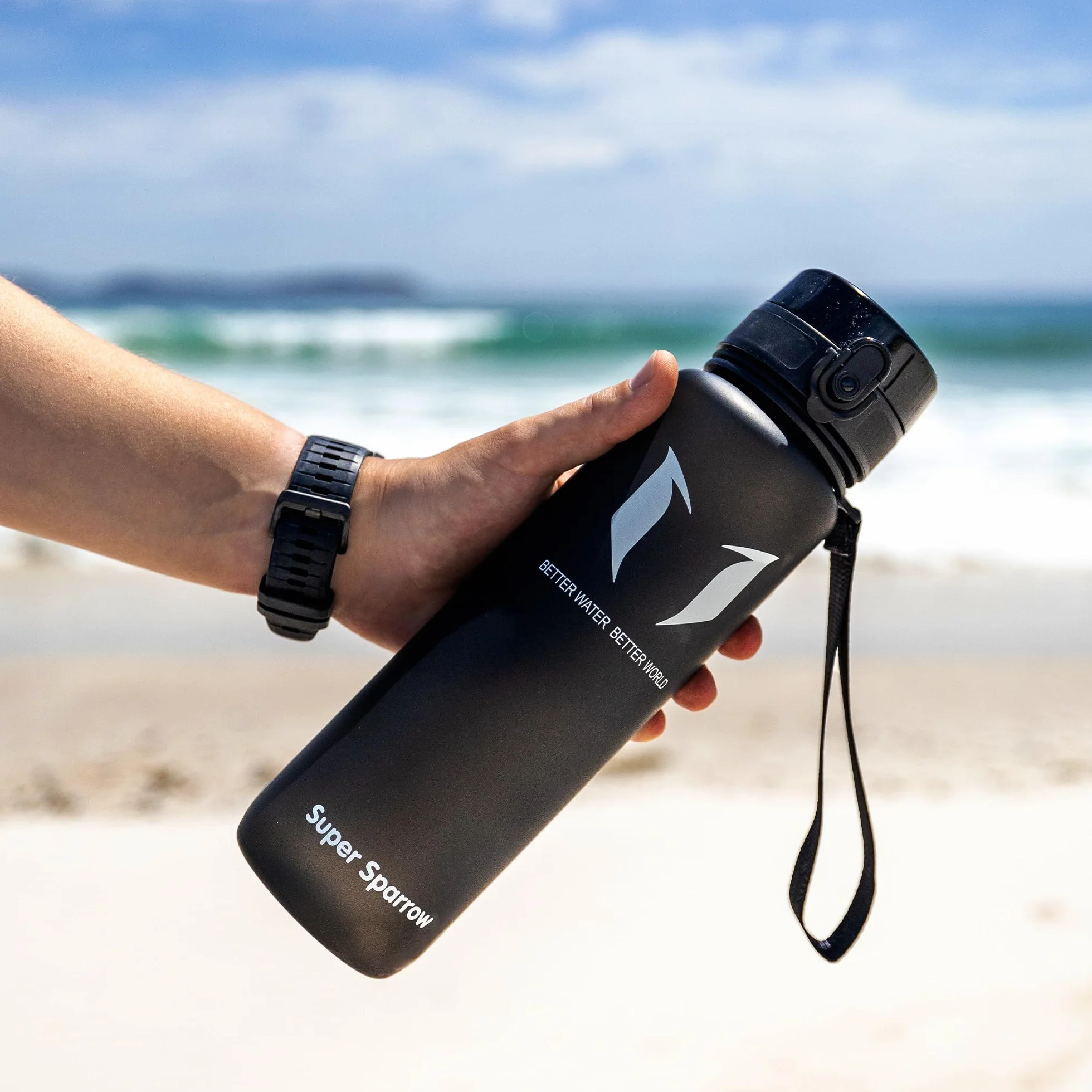 Super Sparrow Botella de Agua Deportiva Sin BPA 350ml 500ml 750ml 1000ml