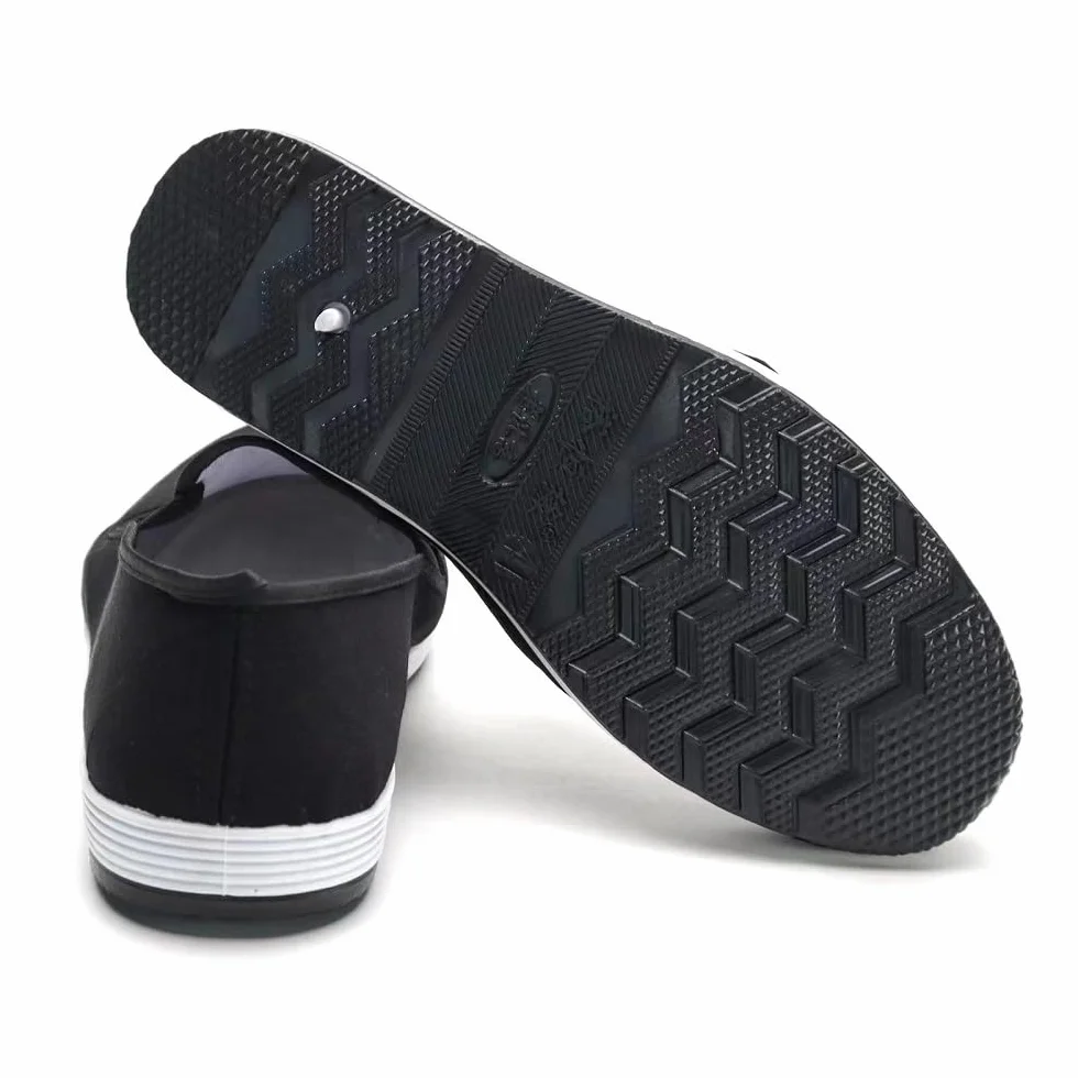 Zapatos de Kung Fu Mocasines sin Cordones para Artes Marciales con Suela de Goma