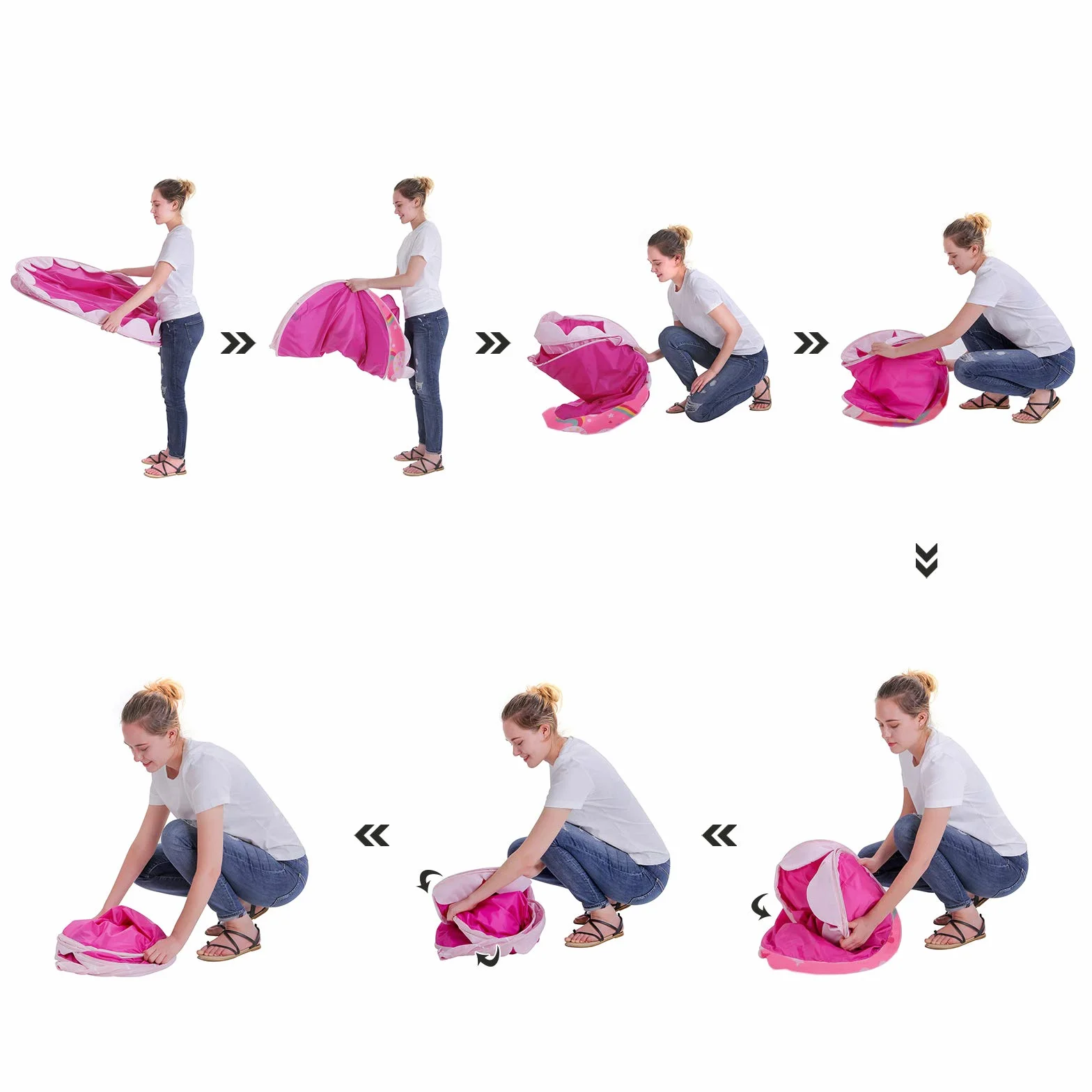 SONGMICS Tienda para Niños, Carpa Infantil, Castillo de la Princesa, Pop Up, Regalo para Niños, para Interior y Exterior, Bolsa de Transporte, Rosa y Amarillo LPT04PY