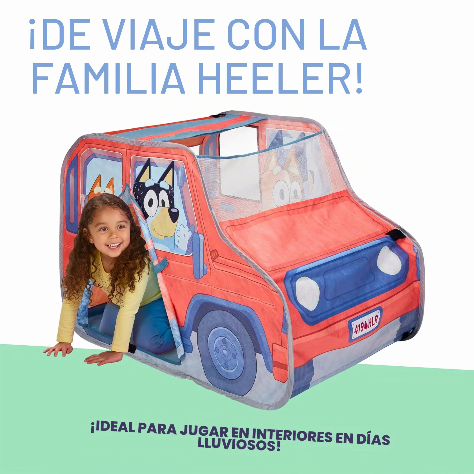 Bluey 13181 Heeler 4WD Pop Up Play - Tienda de campaña Familiar