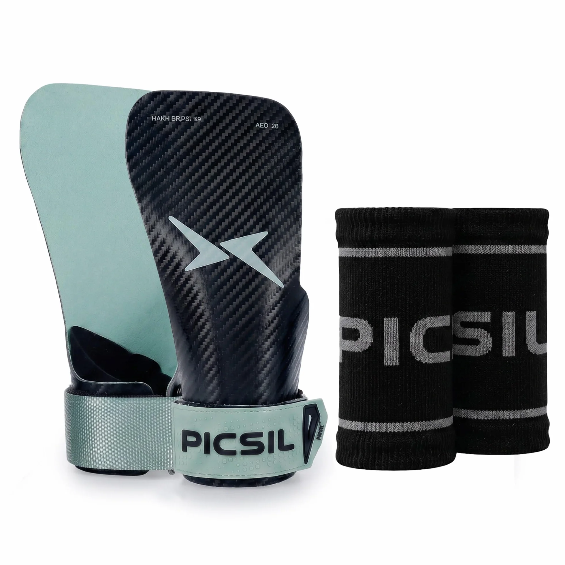 PICSIL Hawk Grips Calleras Sin Magnesio Agarre Barras Limpias Triple Capa Muñequeras Bolsa Transpirable