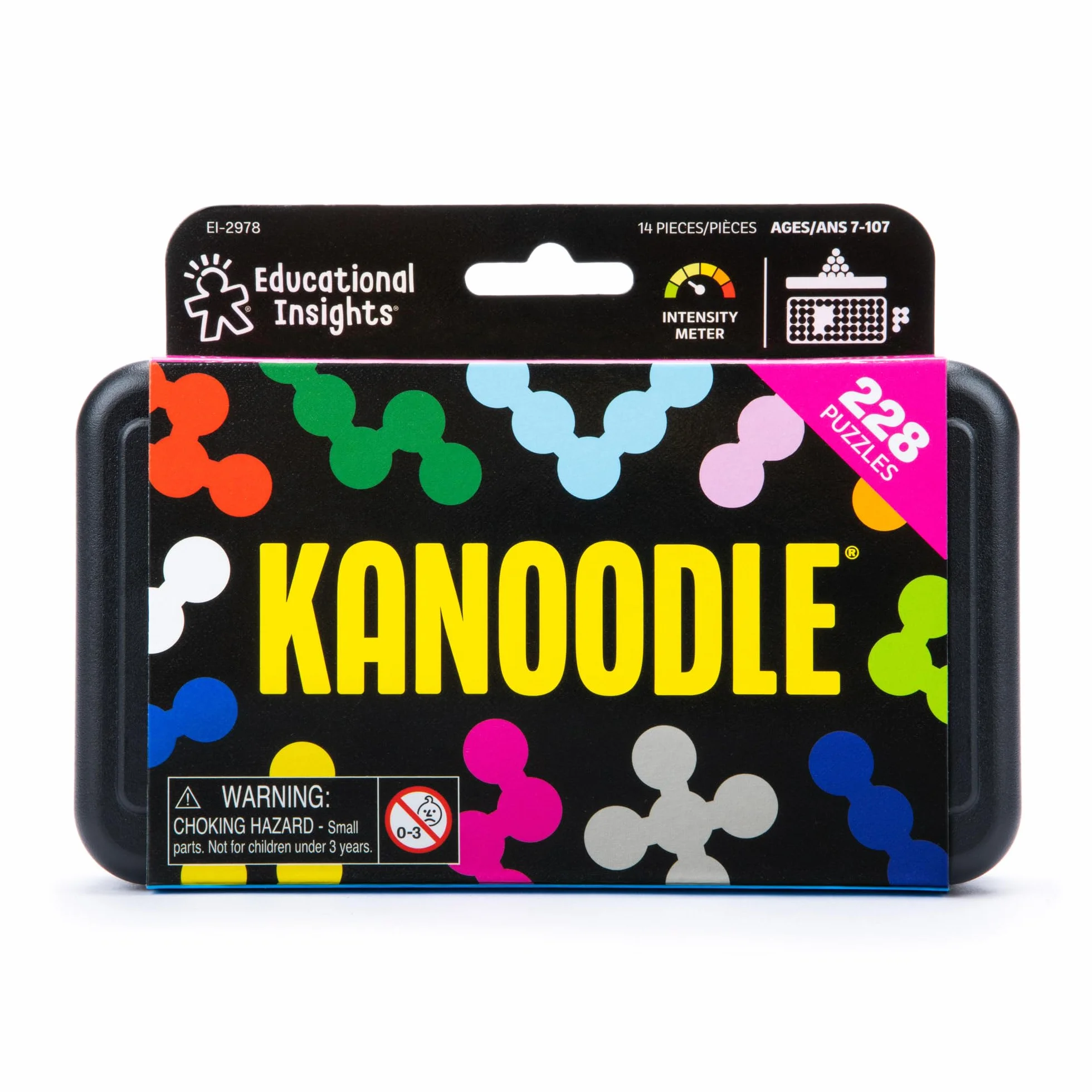 Learning Resources Kanoodle rompecabezas 3D y 2D juego lógico portátil 227 desafíos 228 piezas