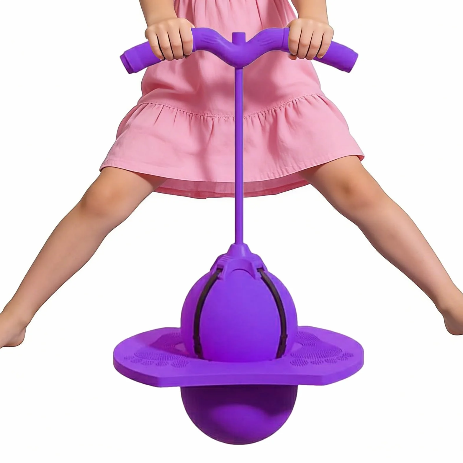 Balón hinchable con mango, pelota de salto de equilibrio, pelota de salto con bomba para niños y adultos, juguete divertido para equilibrio, entrenamiento de salto al aire libre y en