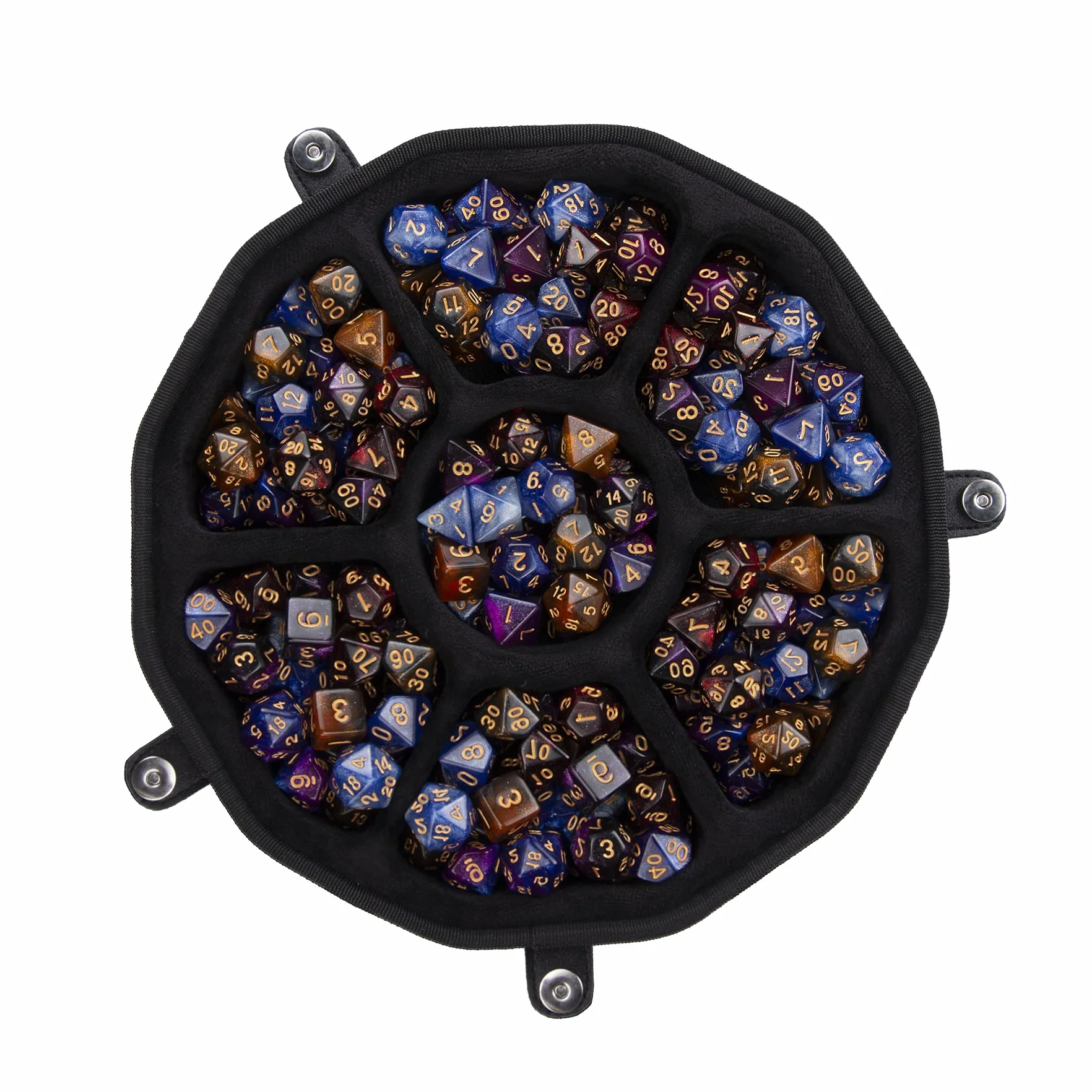 Aenllosi Funda Bolsa para DND RPG Juego Dados DND Dados Tray Bandeja DND Dice Set 210 Dados（Sola Funda）