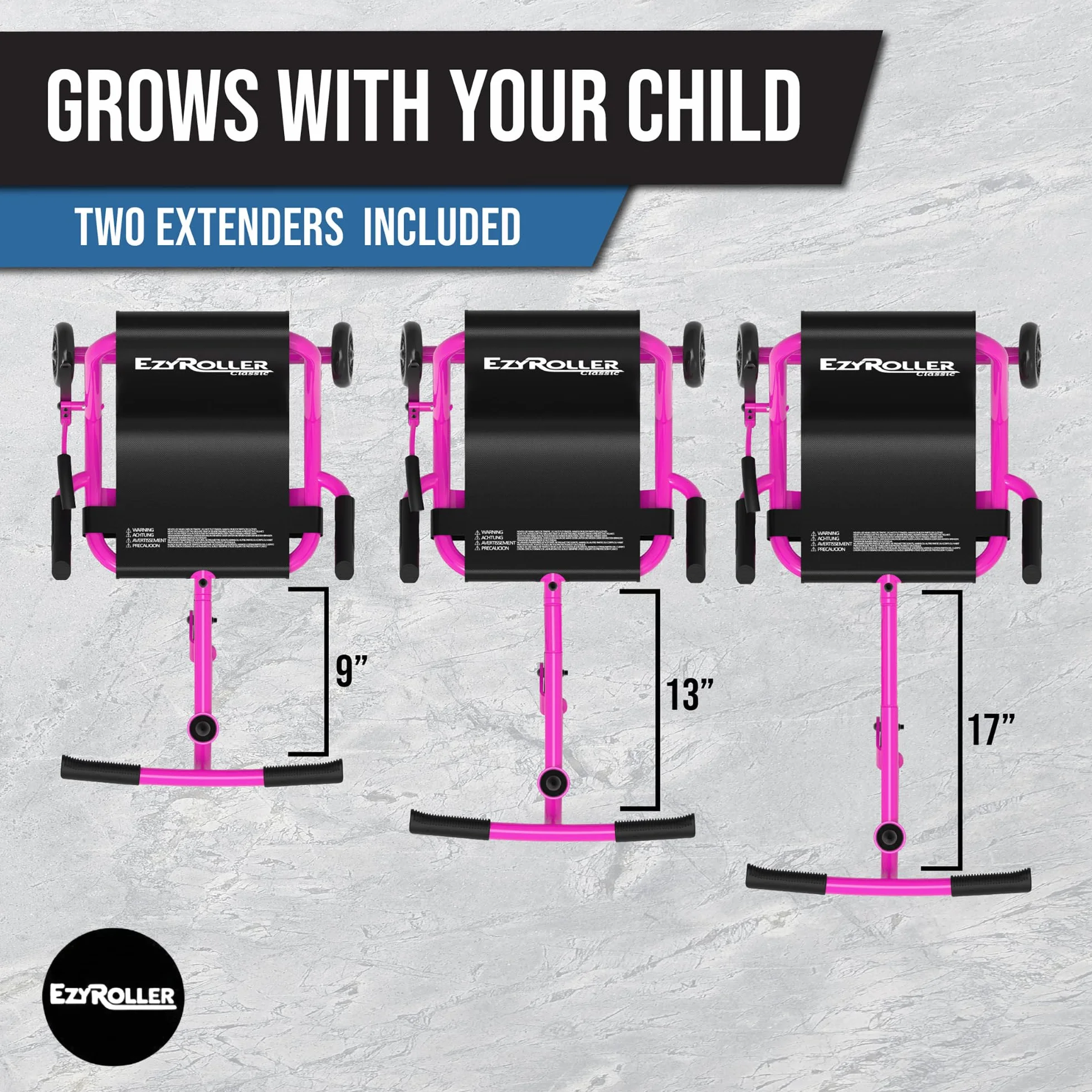 Ezyroller - Patinete para niños (ER-Rosa)