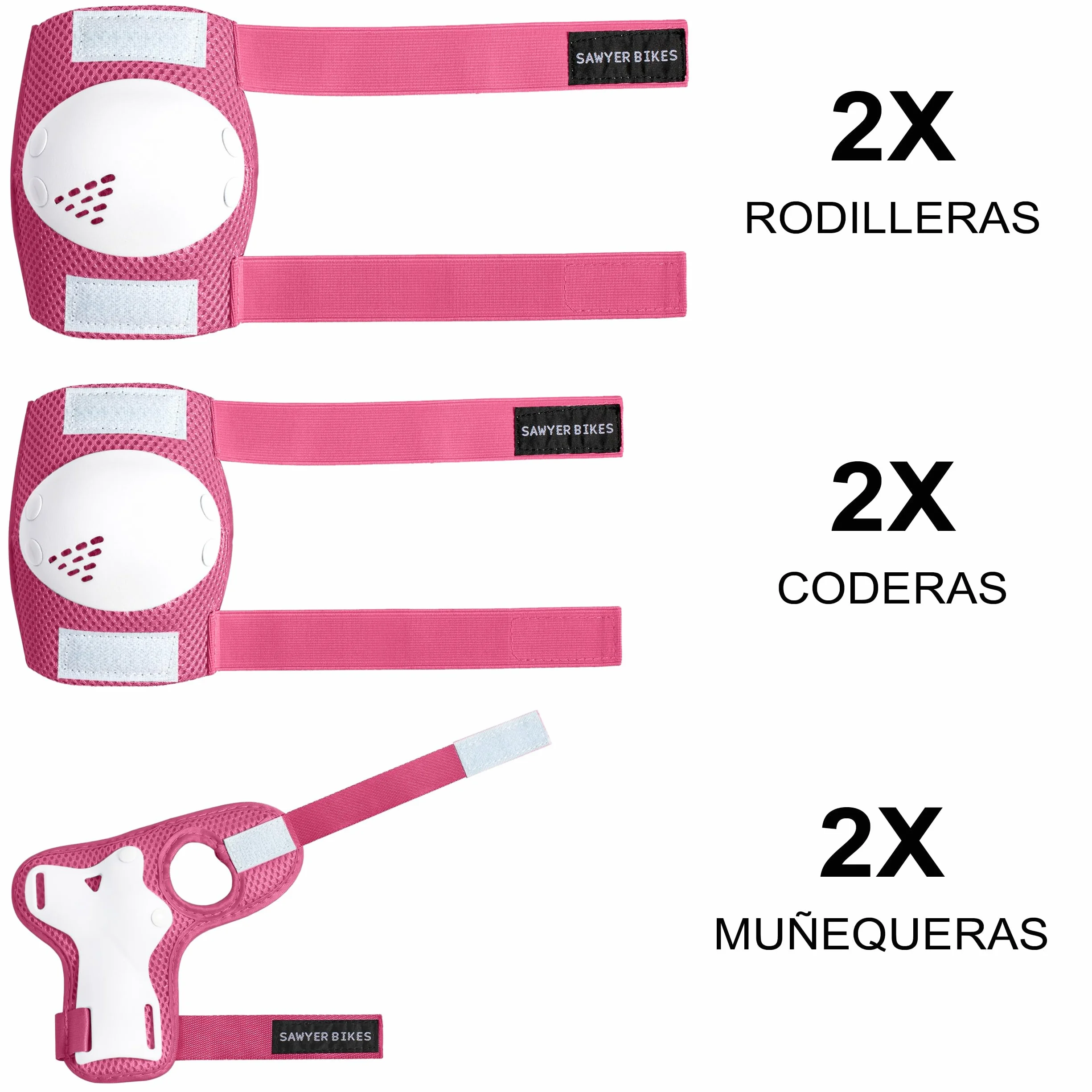 Sawyer Bikes Set Protecciones Infantil Niños 3 a 10 Años