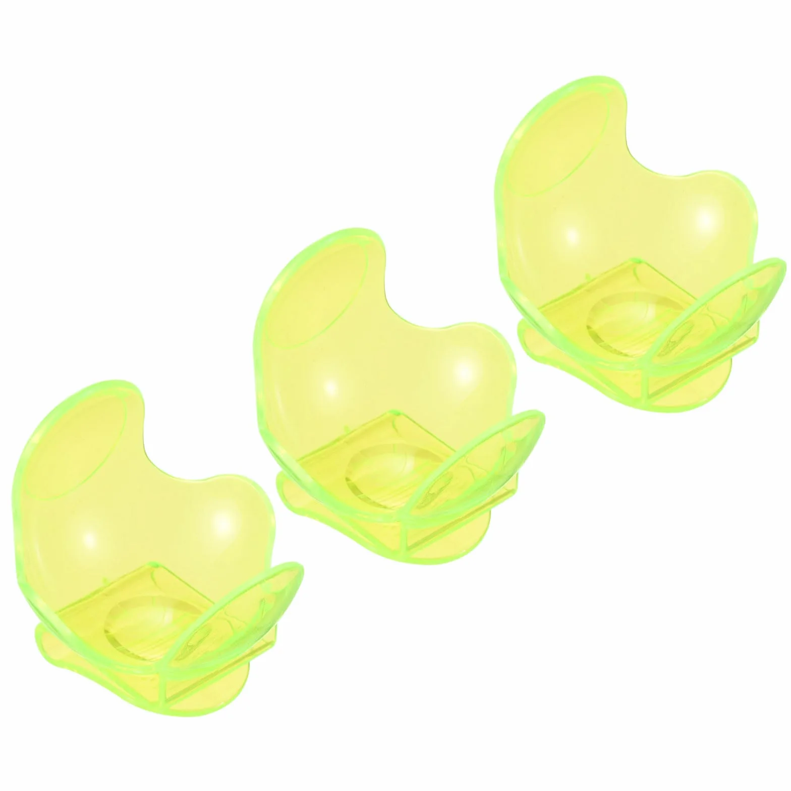 PATIKIL Clip de Cintura para Pelotas de Tenis, Pack de 3, ABS, Amarillo Fluorescente