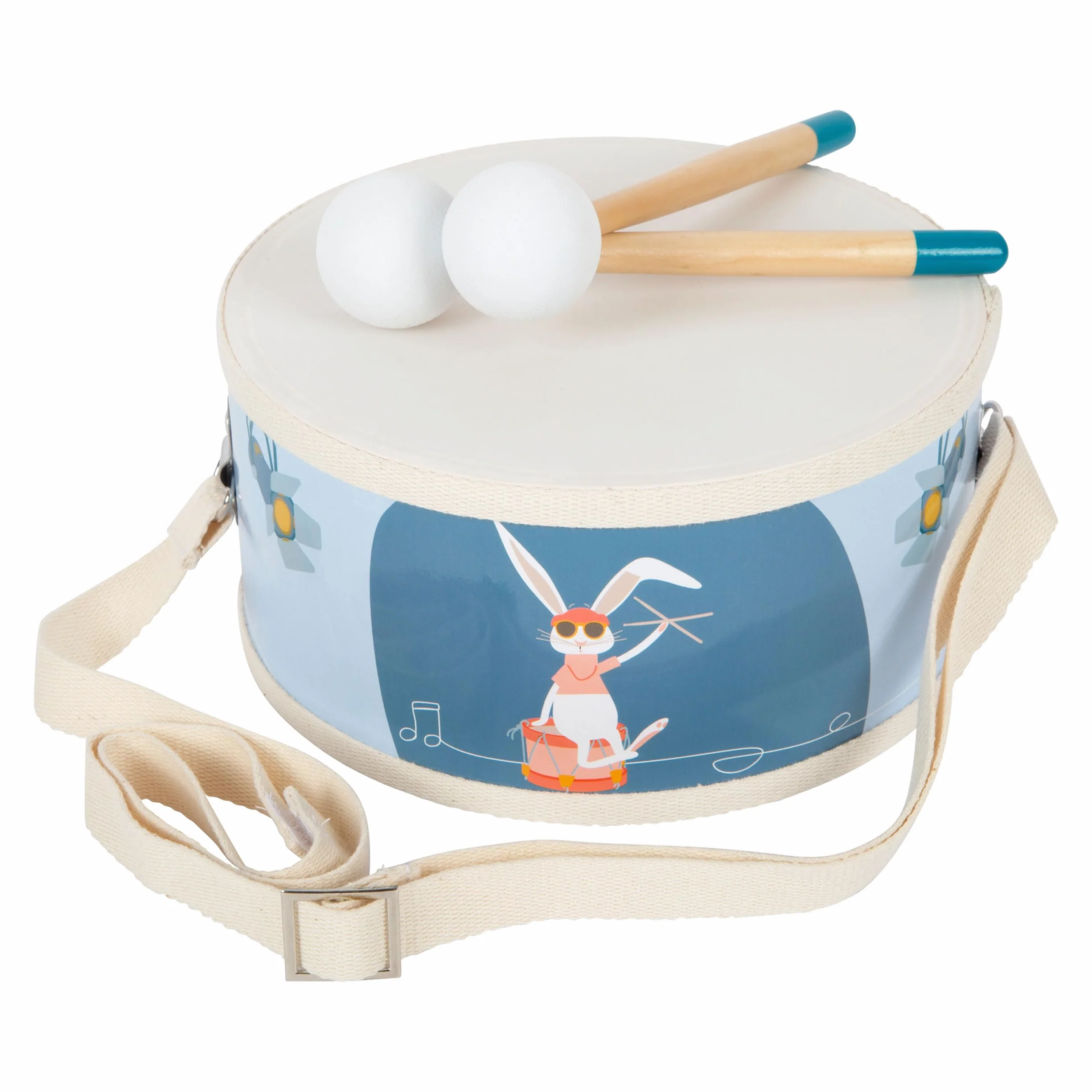 Small Foot Tambor Groovy Beats, instru. Infantil, a Partir de 3 años, de Madera, edu. Musical temprana, 12250