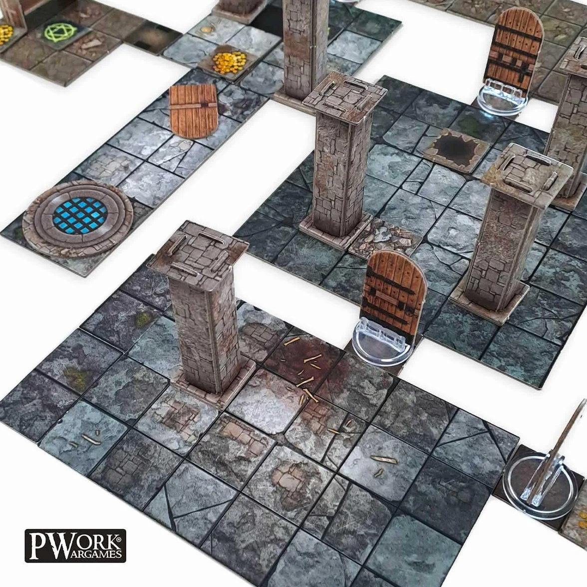 The Dungeon - RPG Modular Map Tiles - double face cardboard tiles