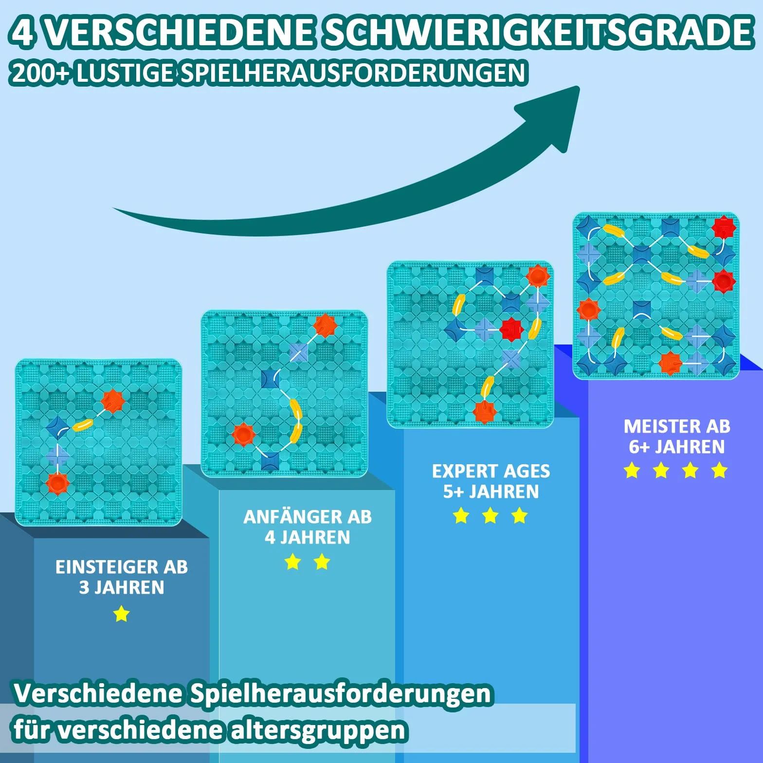 Herenear Laberinto de Construcción de Carreteras, Laberinto de Carreteras, Juego de Construcción de Caminos Lógicos, Laberinto de Camino de Empalme Juguetes Educativos para Ninos