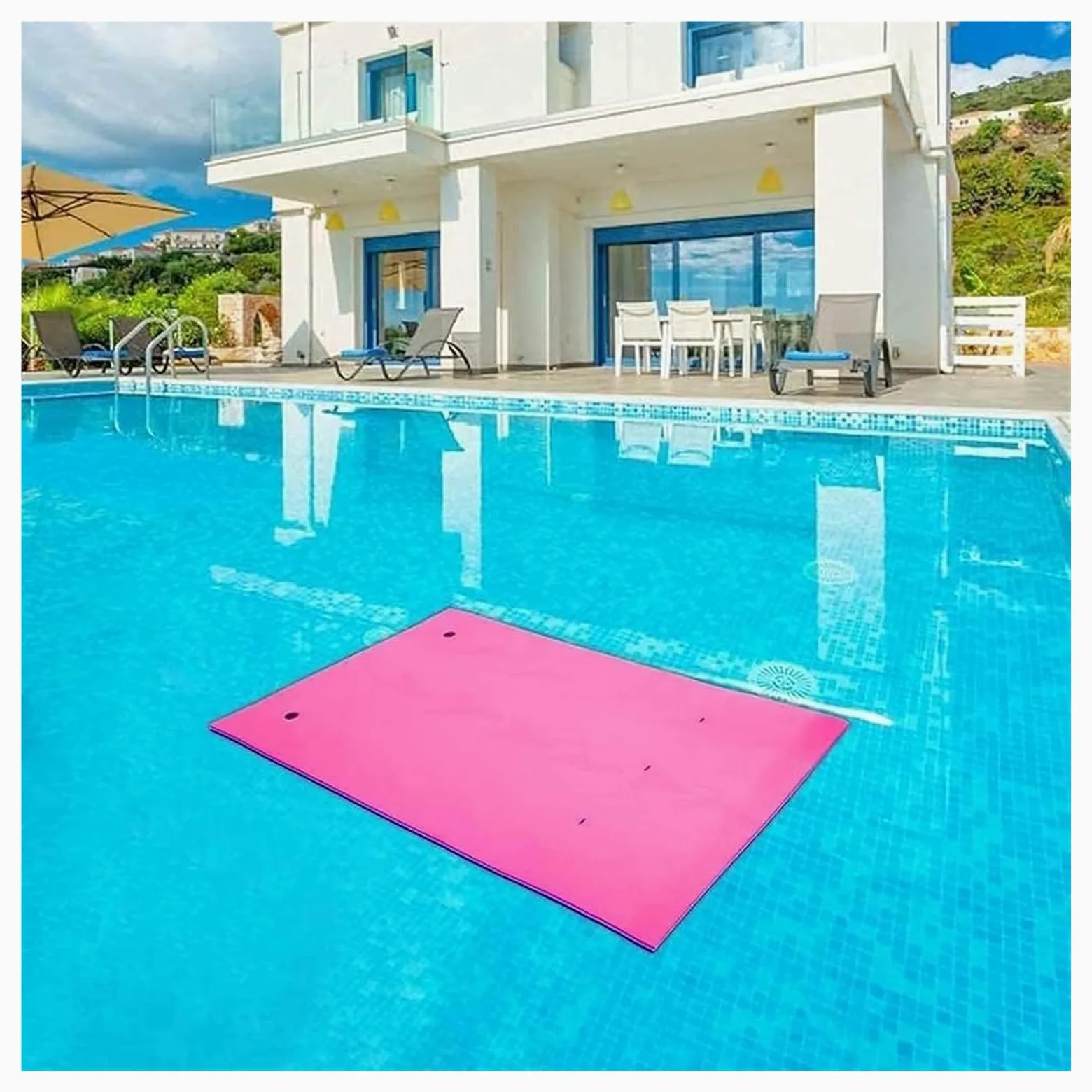Colchoneta Flotante de Lirio, colchón acuático, for Relajarse y divertirse, for Playa, Lago Piscina