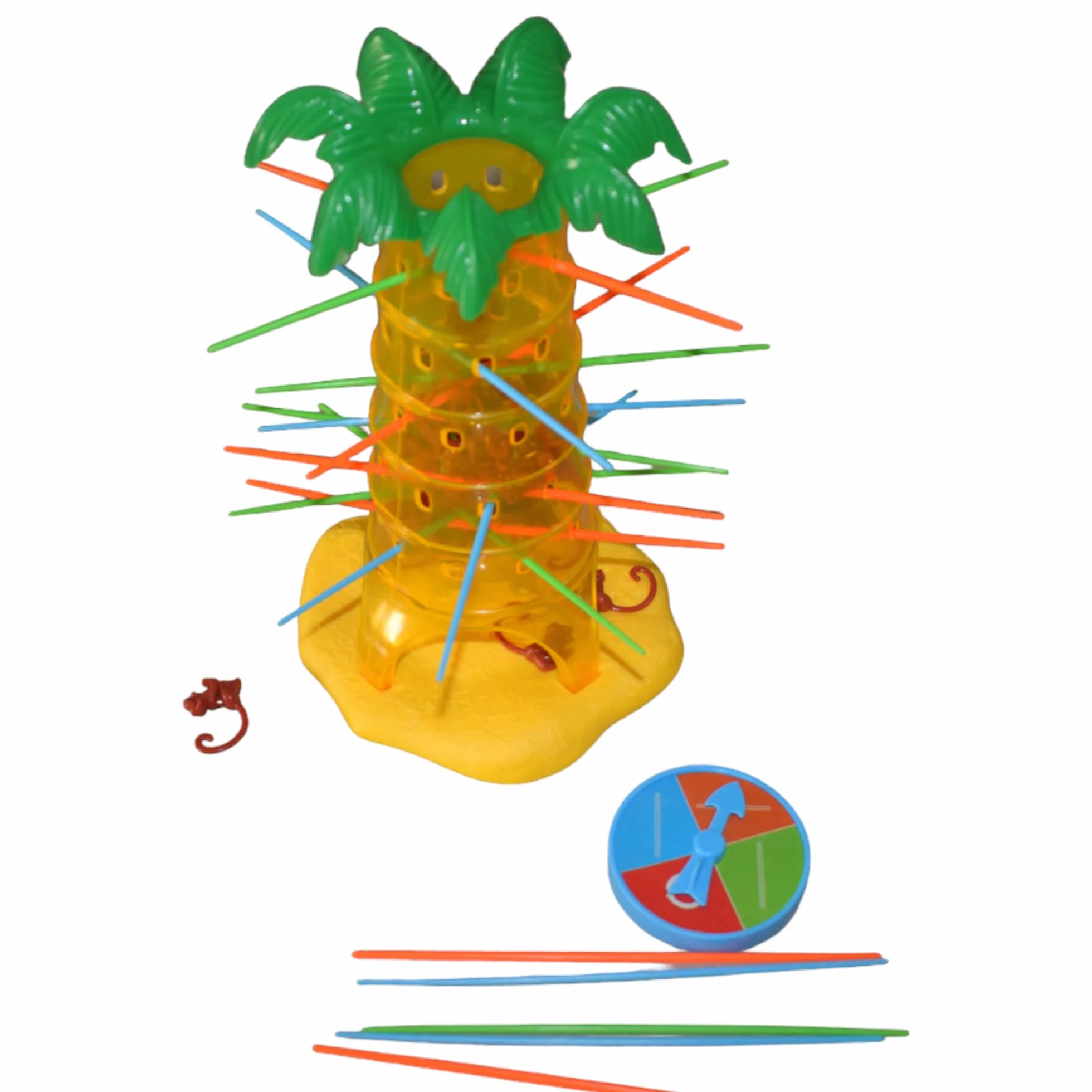JAMERPD Monos Locos Juegos de Mesa - Juegos de Mesa niños +3 años, 2-4 Jugadores - Juegos para Regalo para niños Juguete Interactivo Tumblin' Monkeys. Entretenimiento y coordinación Ojo-Mano.