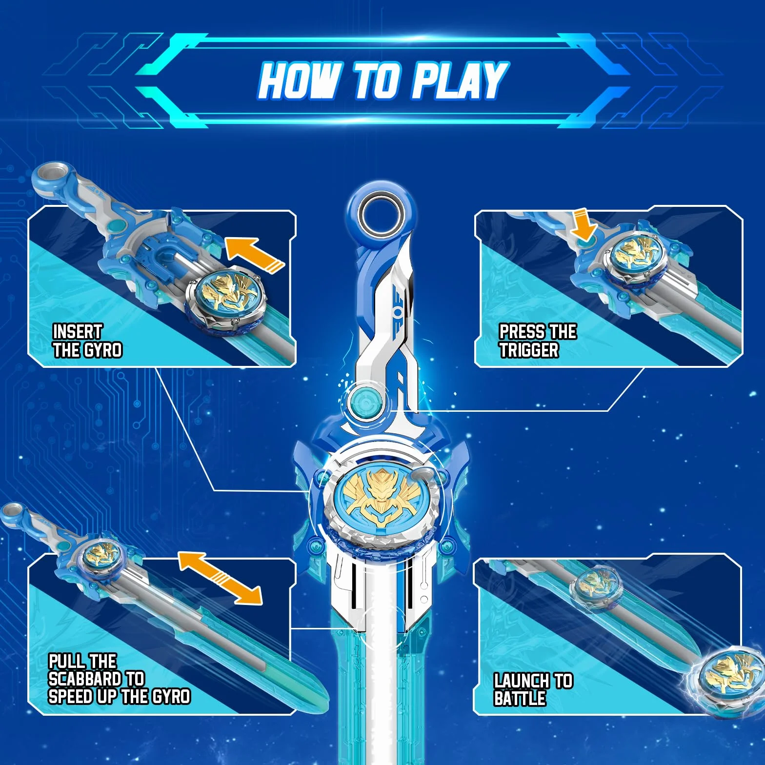 INFINITY NADO peonza Juguete de Metal Battle Tops Spinning Tops niños 5-12 años Power Pack Gale Wings