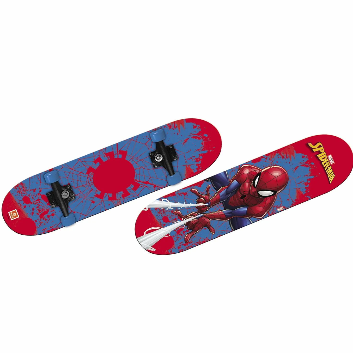 Mondo Toys - Monopatín Spiderman - Ruedas de PVC - Tablero de 9 Capas - 80 x 20-18396