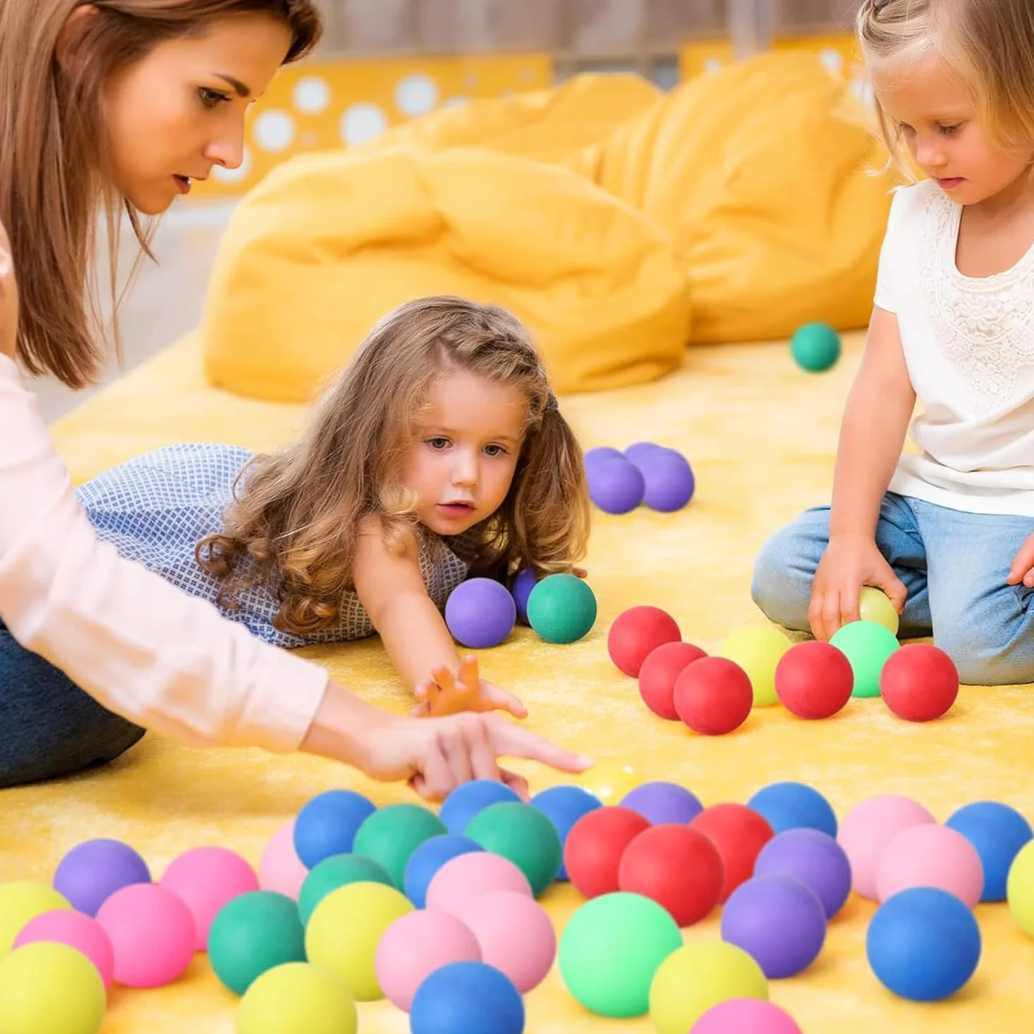 Pelotas de Ping Pong 60 Piezas 40 mm Color para Adultos y Niños