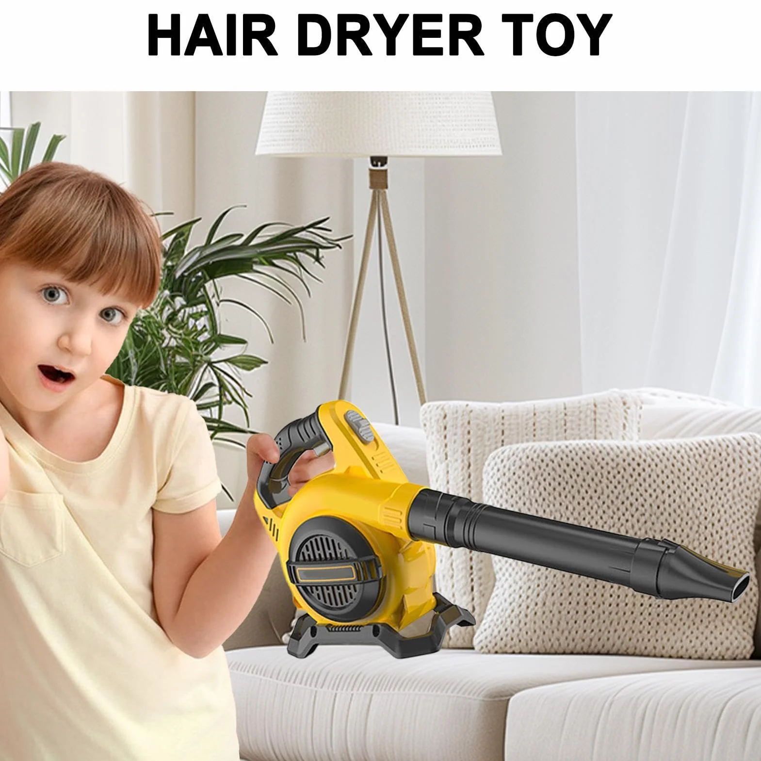 Generico Leaves Blower, Garden Blowers, Battery Operated Kids Leaves Blower, Toddler Outdoor Gardening Equipment, 16.5x7.91 Inches Outdoor Play Leaves Blower for Preschool Play & Landscaping Blower