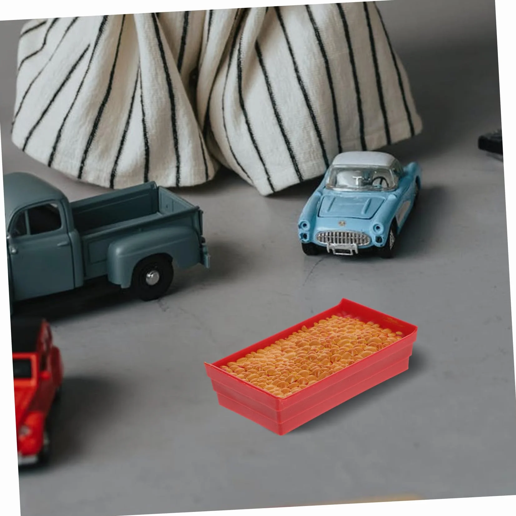 Lurrose 16 Piezas Modelo de Granja Decoracion Miniatura Juguetes Modelo de Granja para niños decoración Juguetes niño Accesorio de diseño en Miniatura Accesorio de Paisaje Molino Rojo