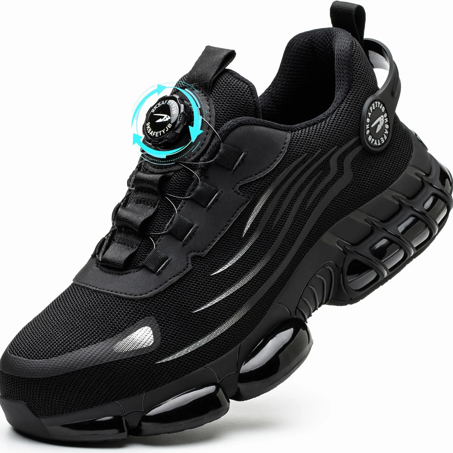 Zapatos de Seguridad para Hombre Mujer Ligero Zapatillas de Trabajo con Punteras de Acero Transpirable Antideslizantes 38-46 EU