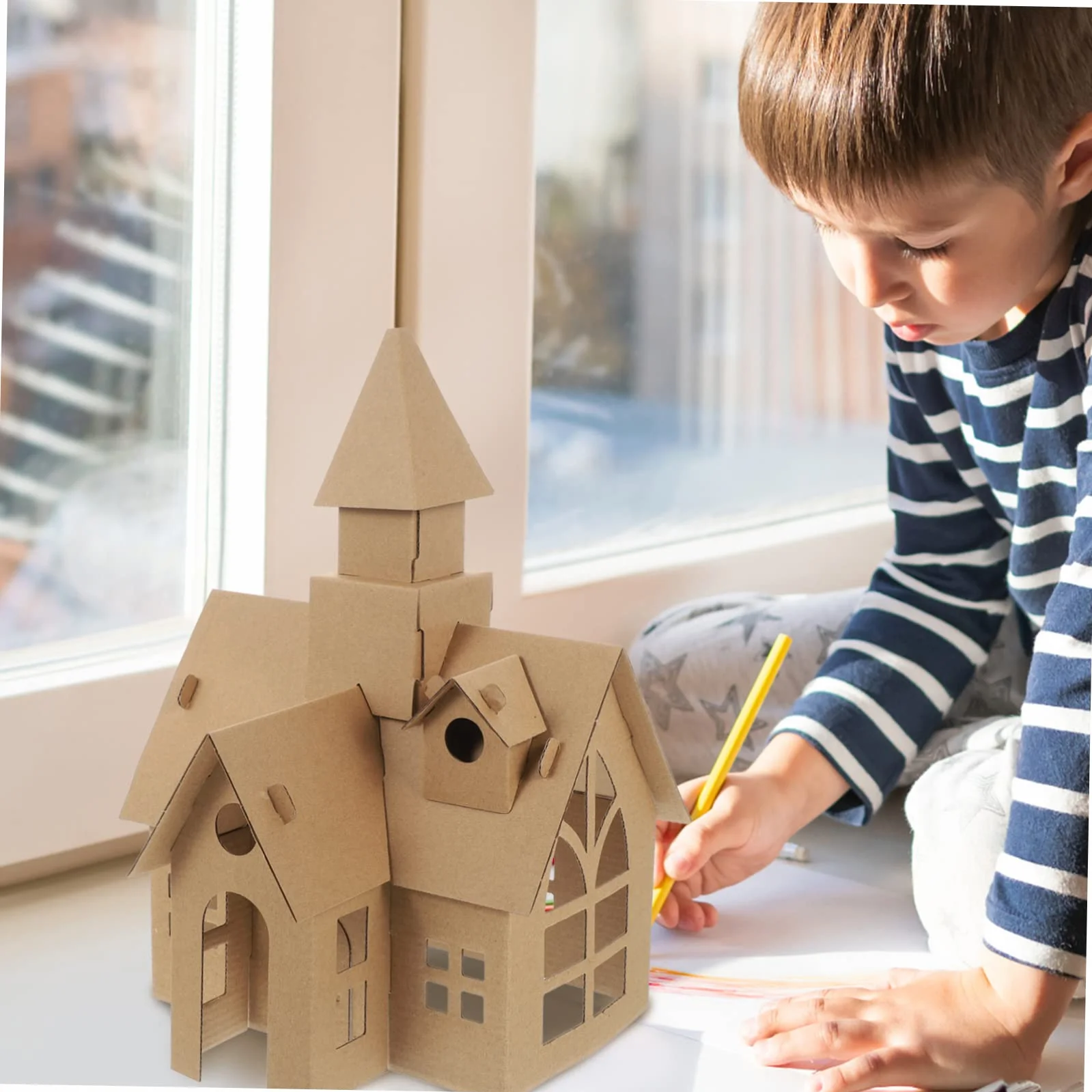 Toddmomy 2 Piezas De Castillos De Bricolaje Para Niños, Juguete Educativo De Construcción Diy, Decoración Creativa Para Navidad o Cumpleaños