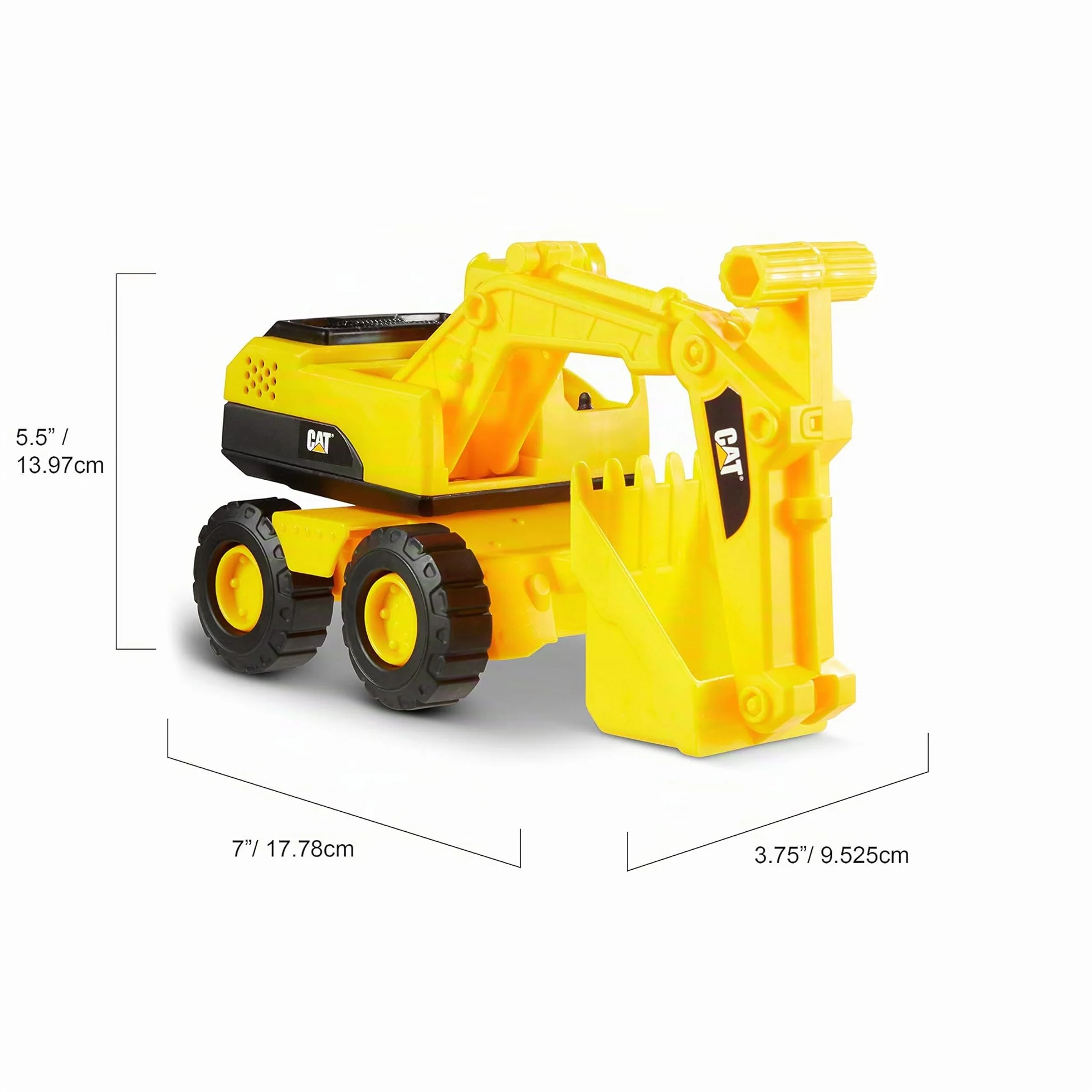 CatToysOfficial Set de Vehículos de Construcción de Juguete | Camión Volquete, Pala Cargadora, Excavadora | Partes Articuladas | Cat Toy Regalos y Juguetes para Niños de 3 Años o Más