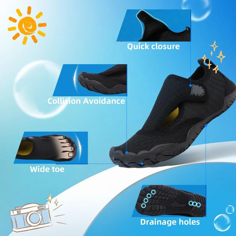 Escarpines Niño Niña Zapatillas de Agua Antideslizante Secado Rápido 26-37 EU