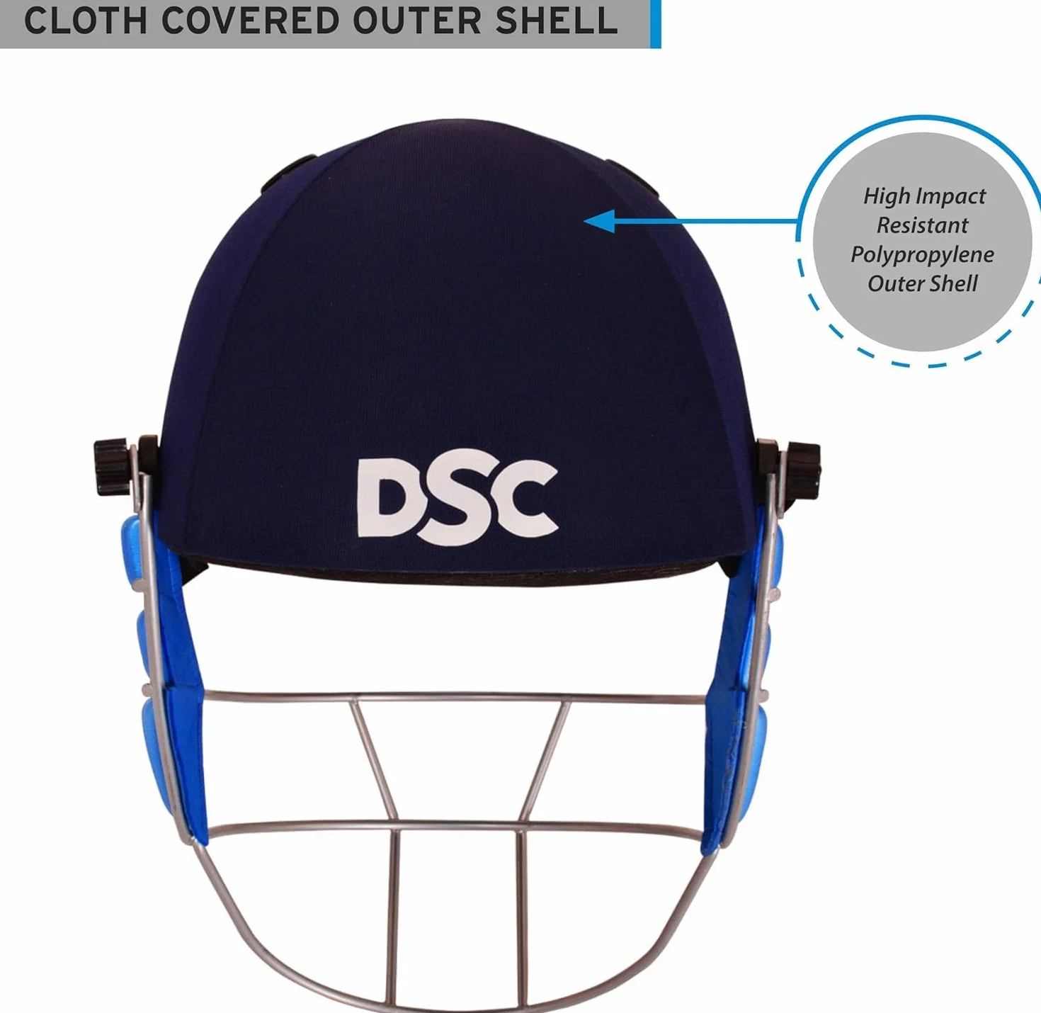 DSC Guard Casco de Cricket Azul Marino