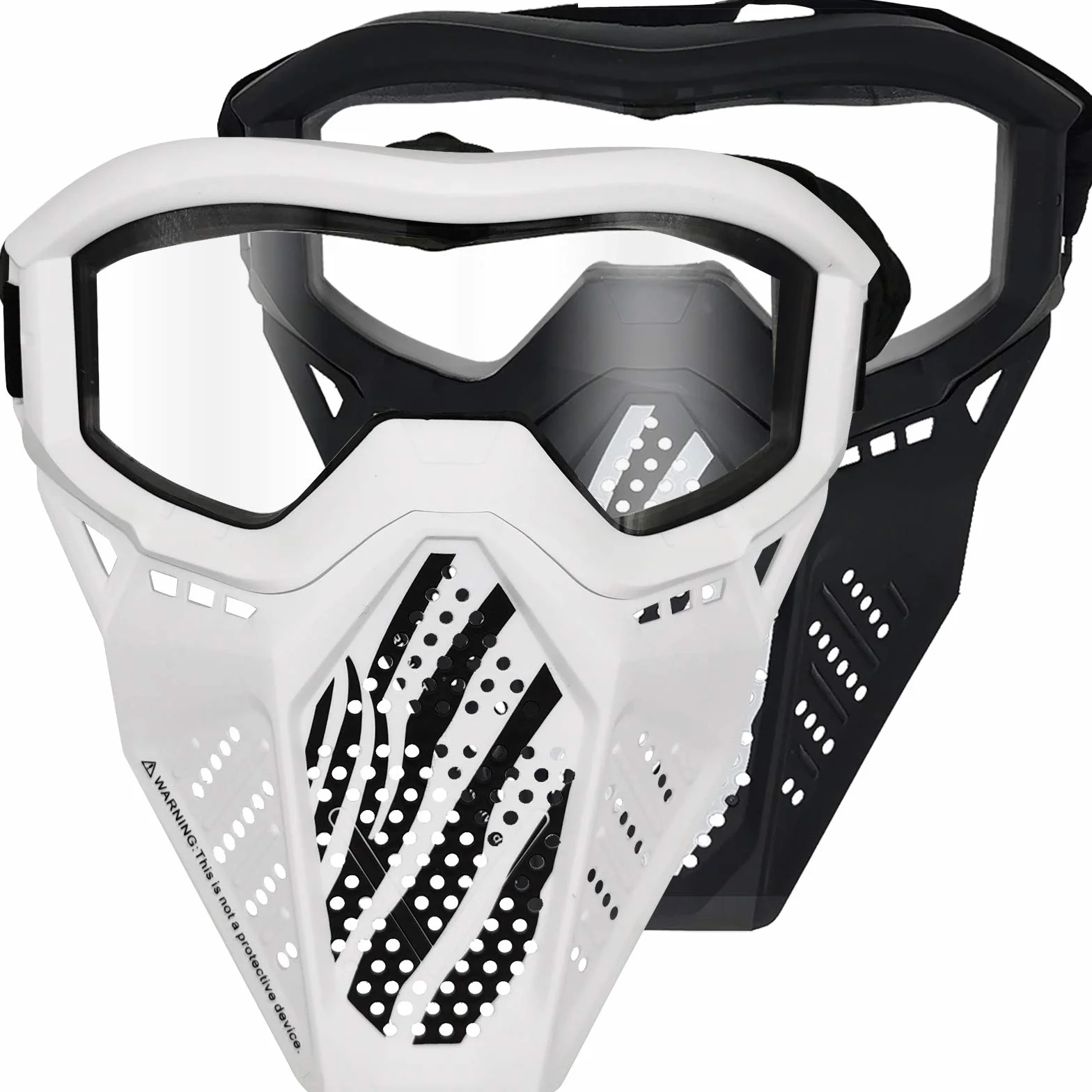 Toyer Mascarillas Tácticas Compatibles con Nerf Rival 2 Paquete Blanco y Negro